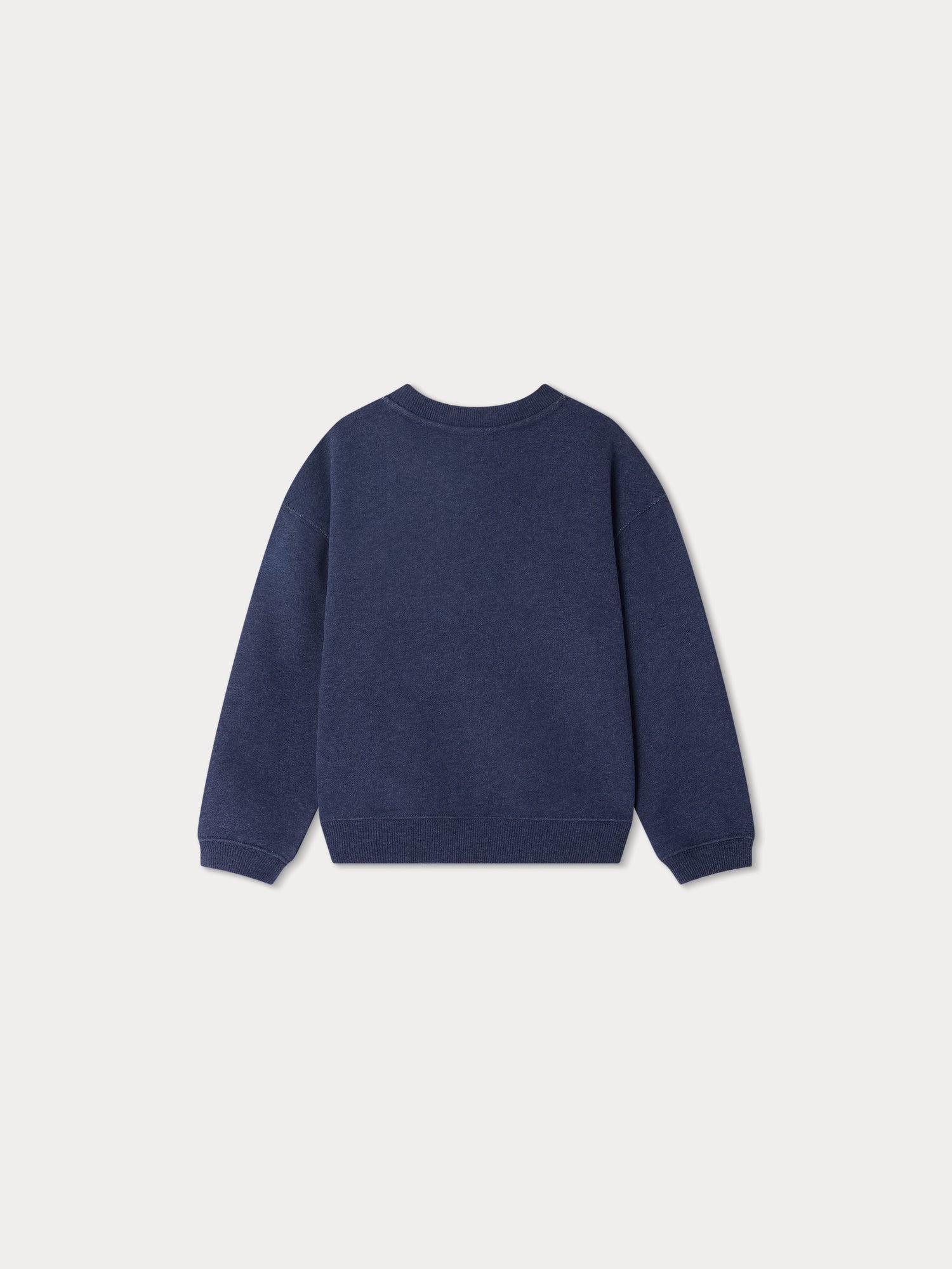 Sweat-shirt en coton bleu marine pour garçon