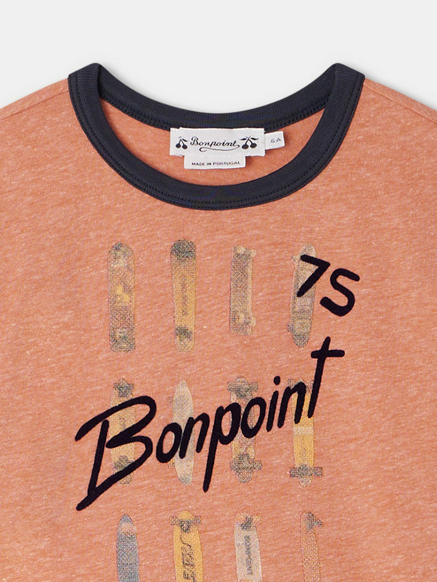 Boys Pink Logo Cotton T-Shirt