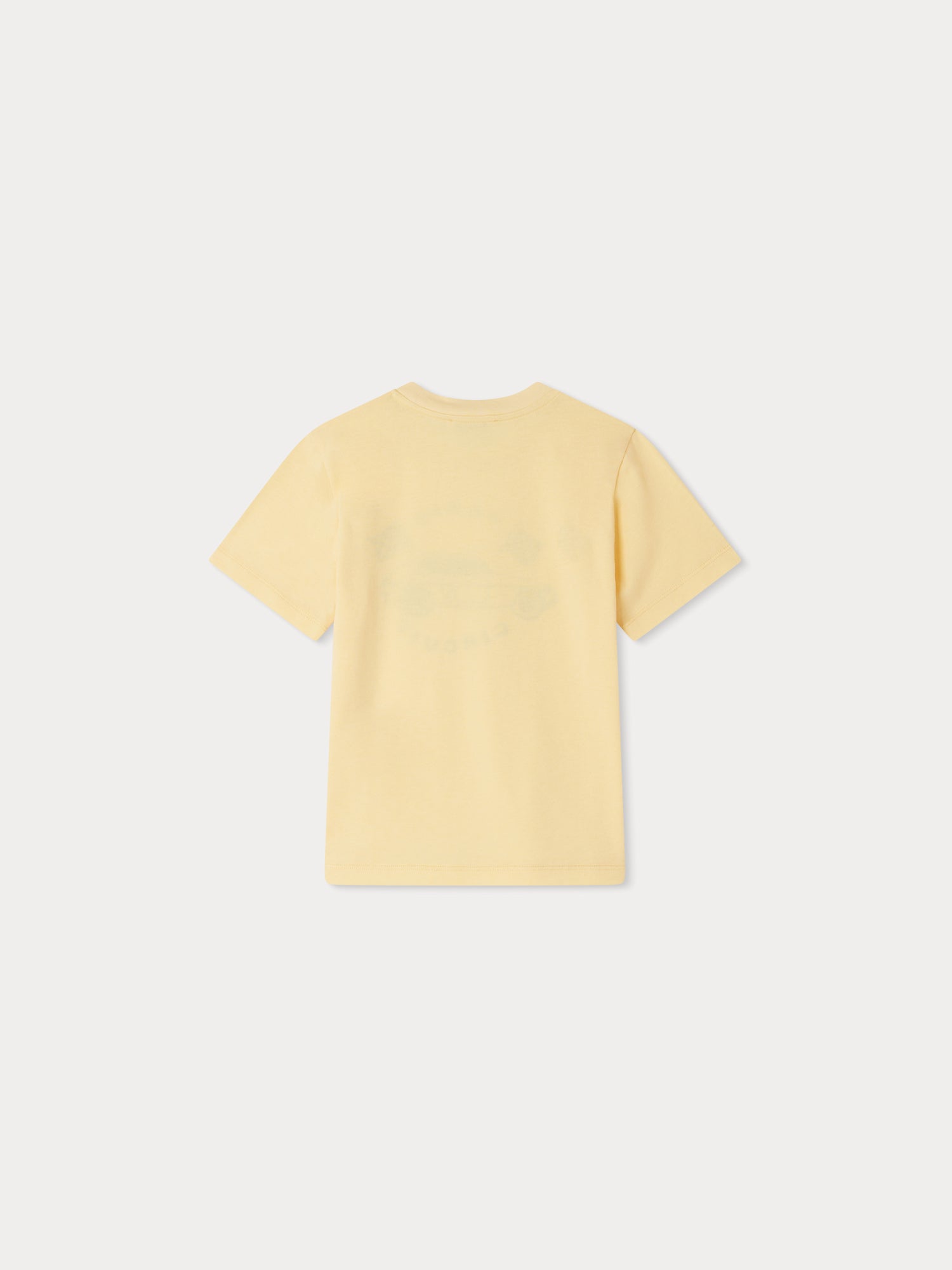 Boys Yellow Printed Cotton T-Shirt