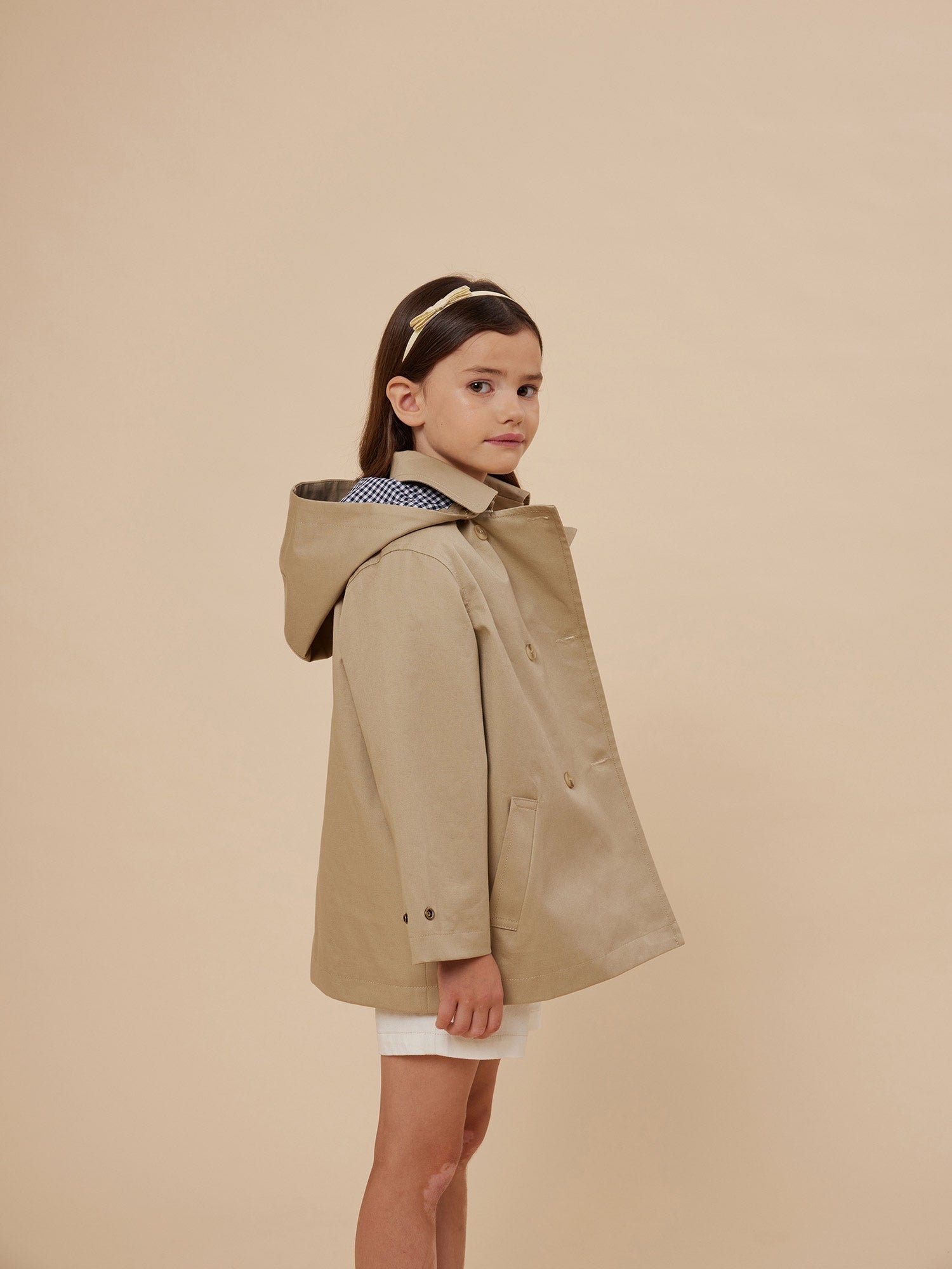 Girls Beige Coat