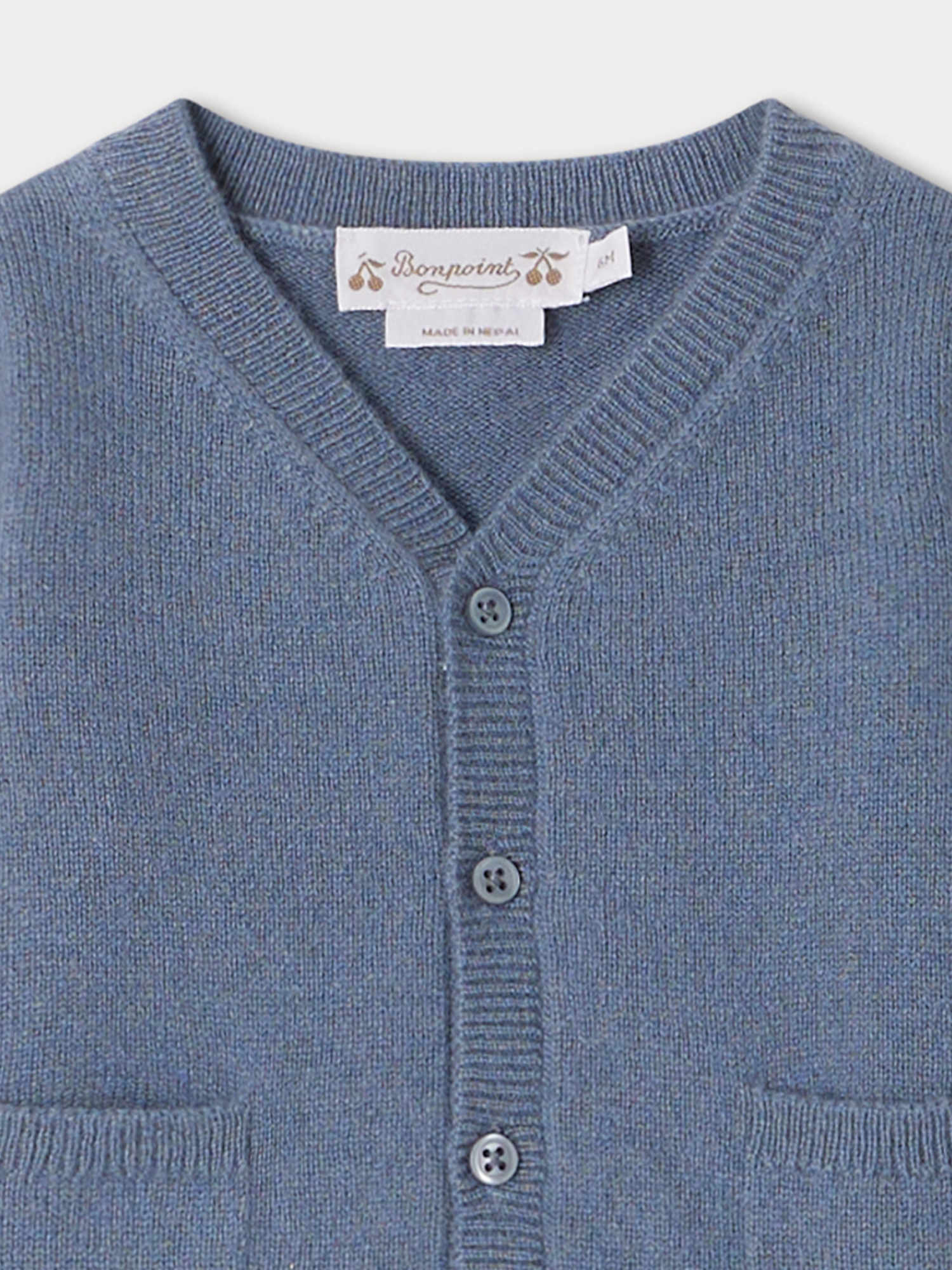 Baby Boys Blue Cashmere Cardigan