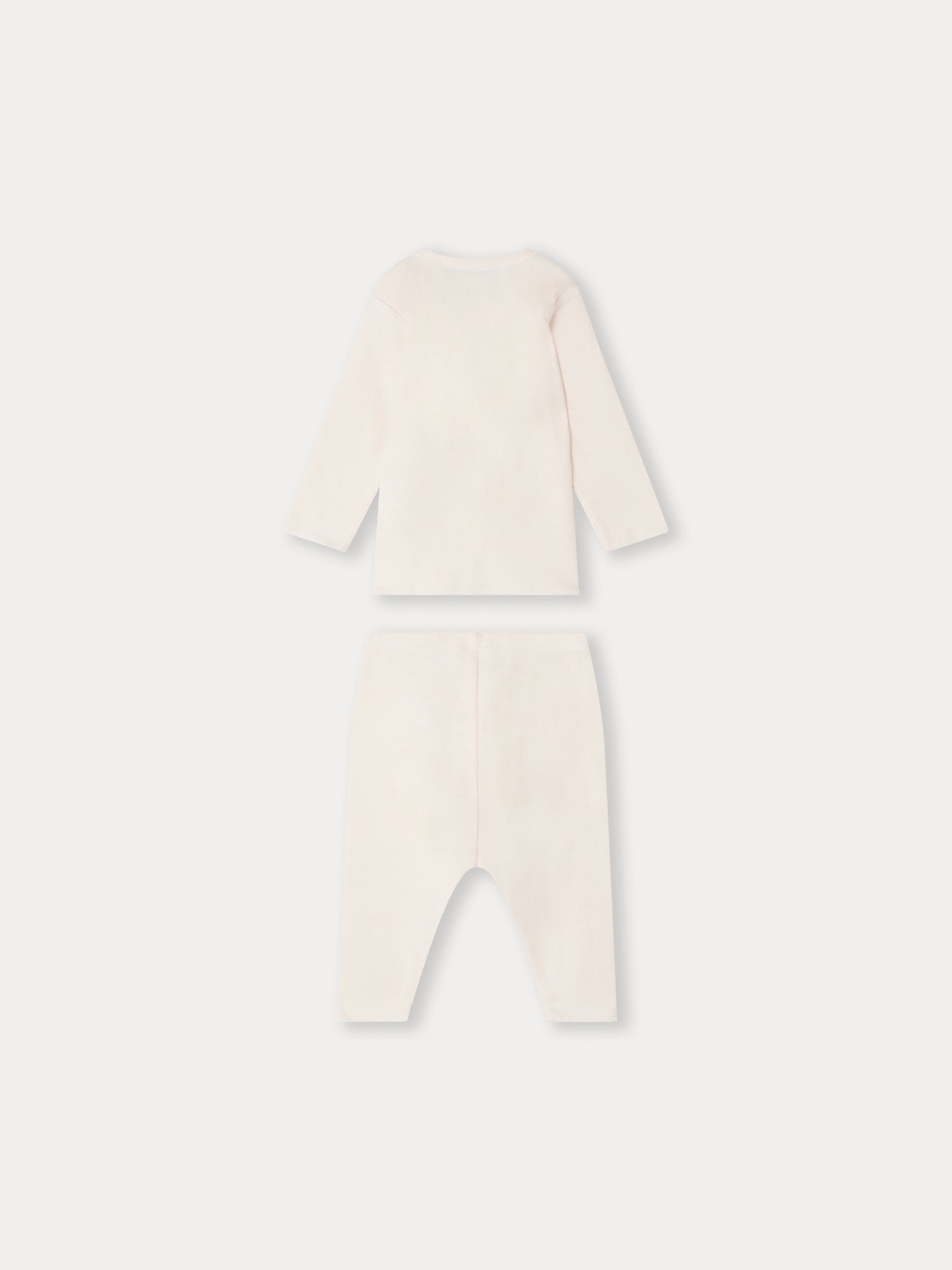 Baby Boys & Girls Beige Cotton Set