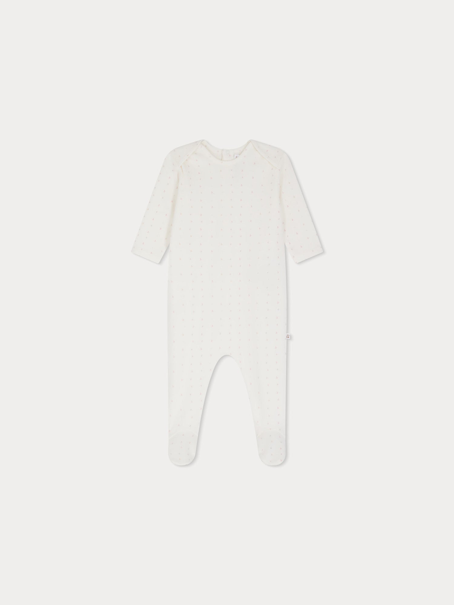 Baby Boys & Girls White Cotton Babysuit