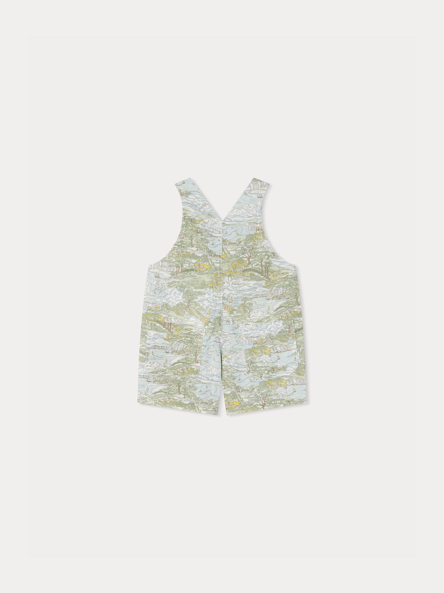 Baby Boys & Girls Green Cotton Shorts