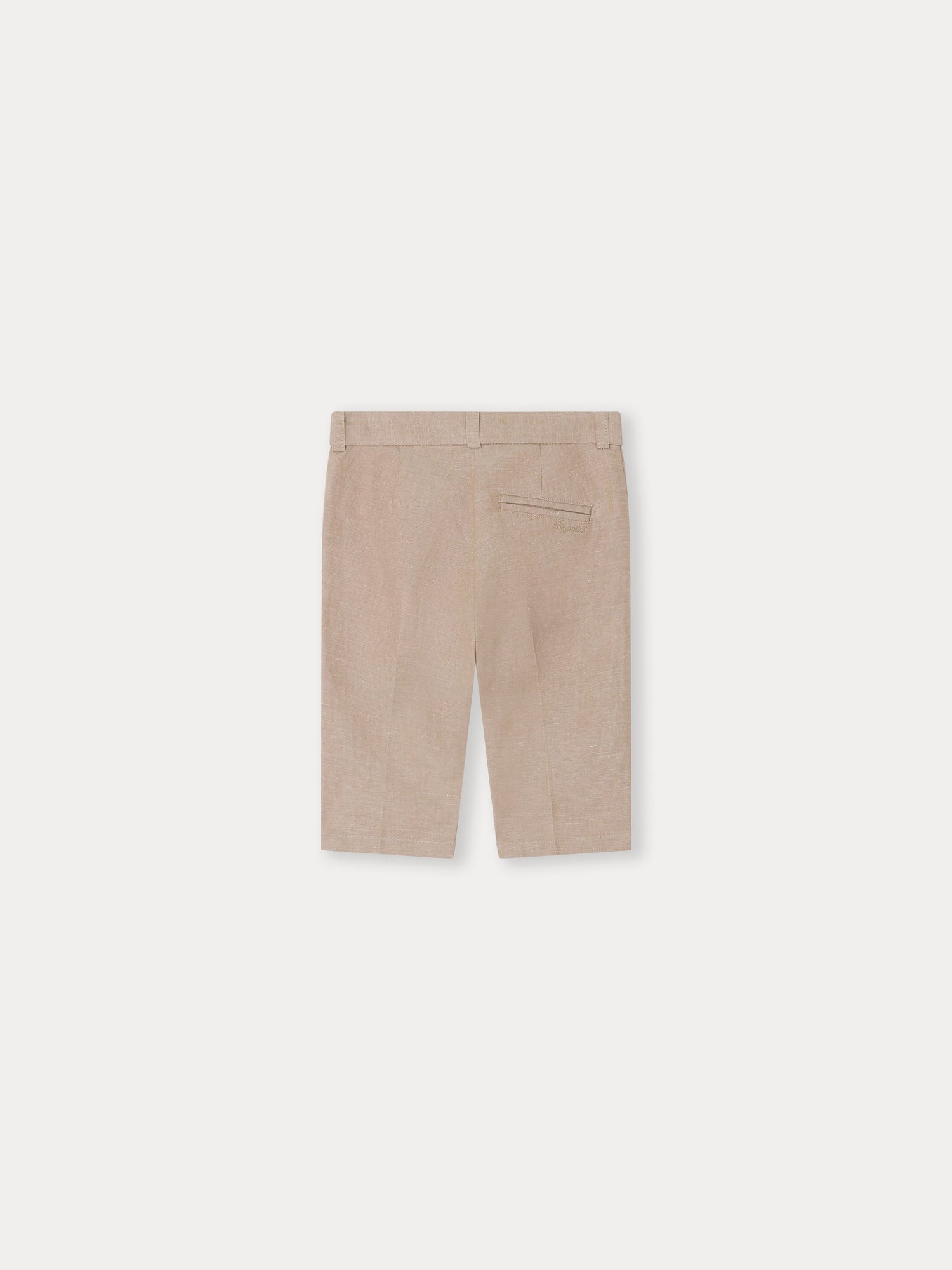 Baby Boys Beige Cotton Trousers