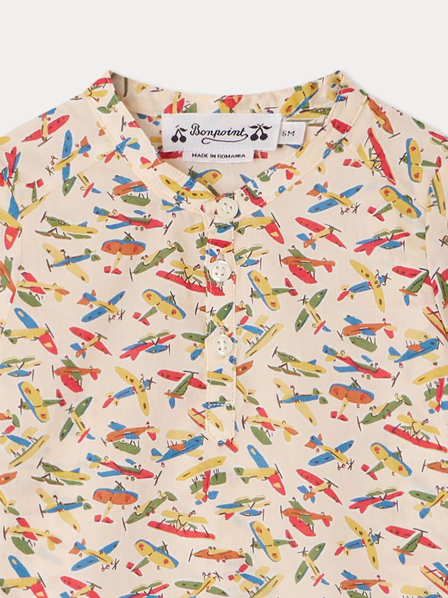 Baby Boys Multicolor Cotton Shirt