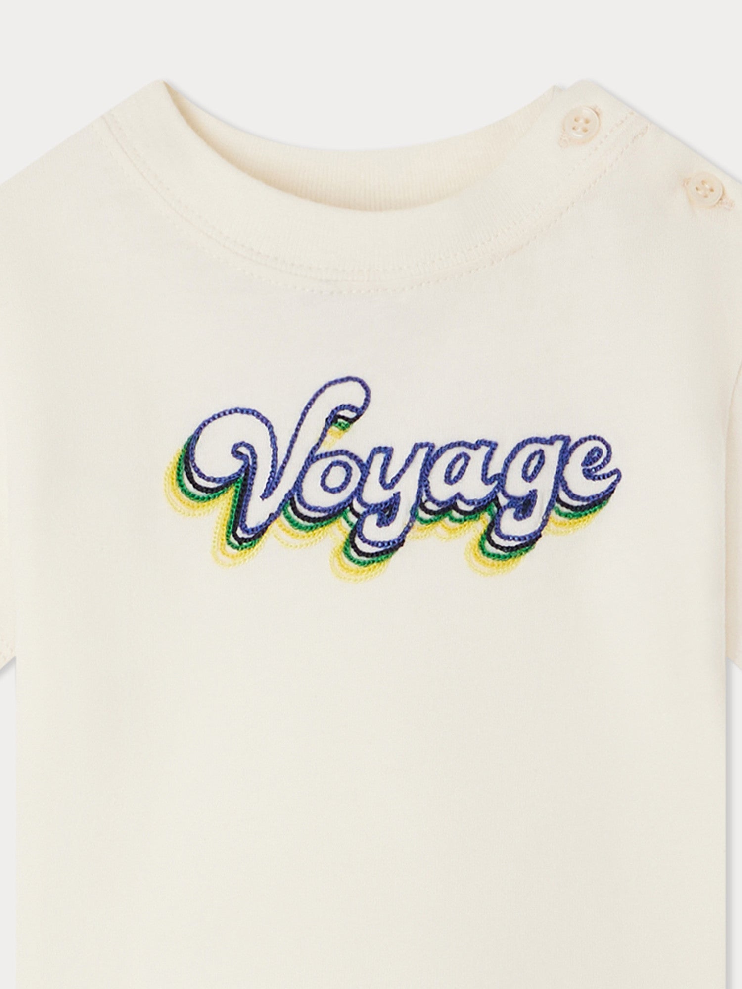 Baby Boys & Girls White Cotton T-Shirt