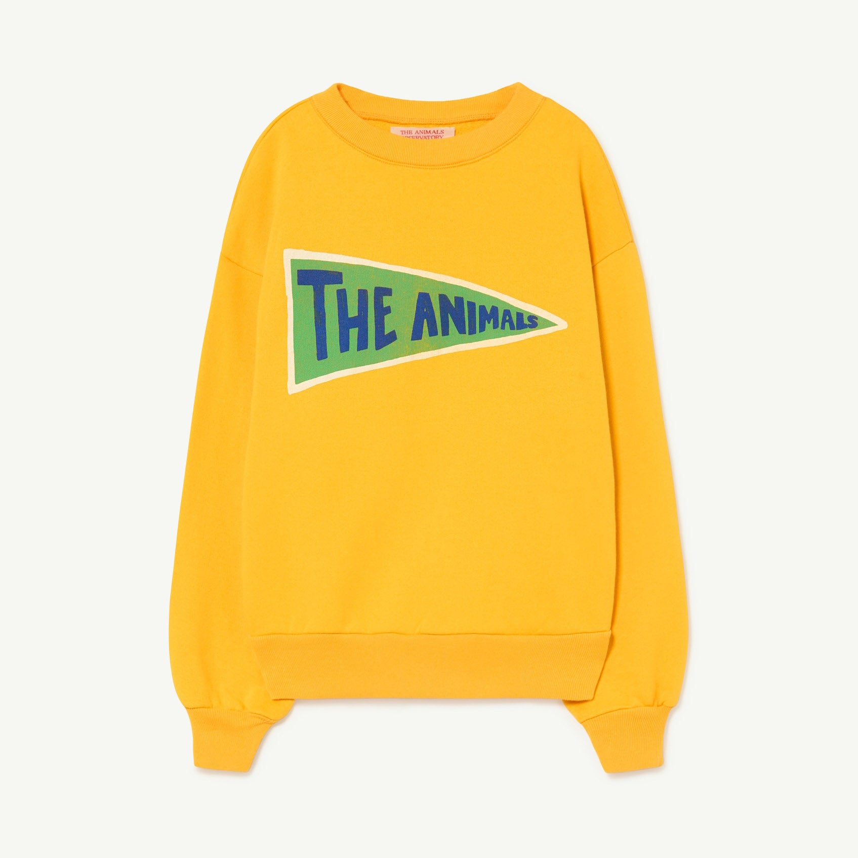 Boys & Girls Yellow Logo Cotton Sweatshirt