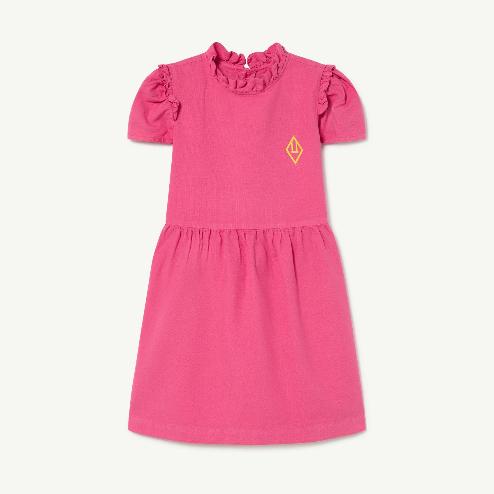 Girls Pink Logo Cotton Dress