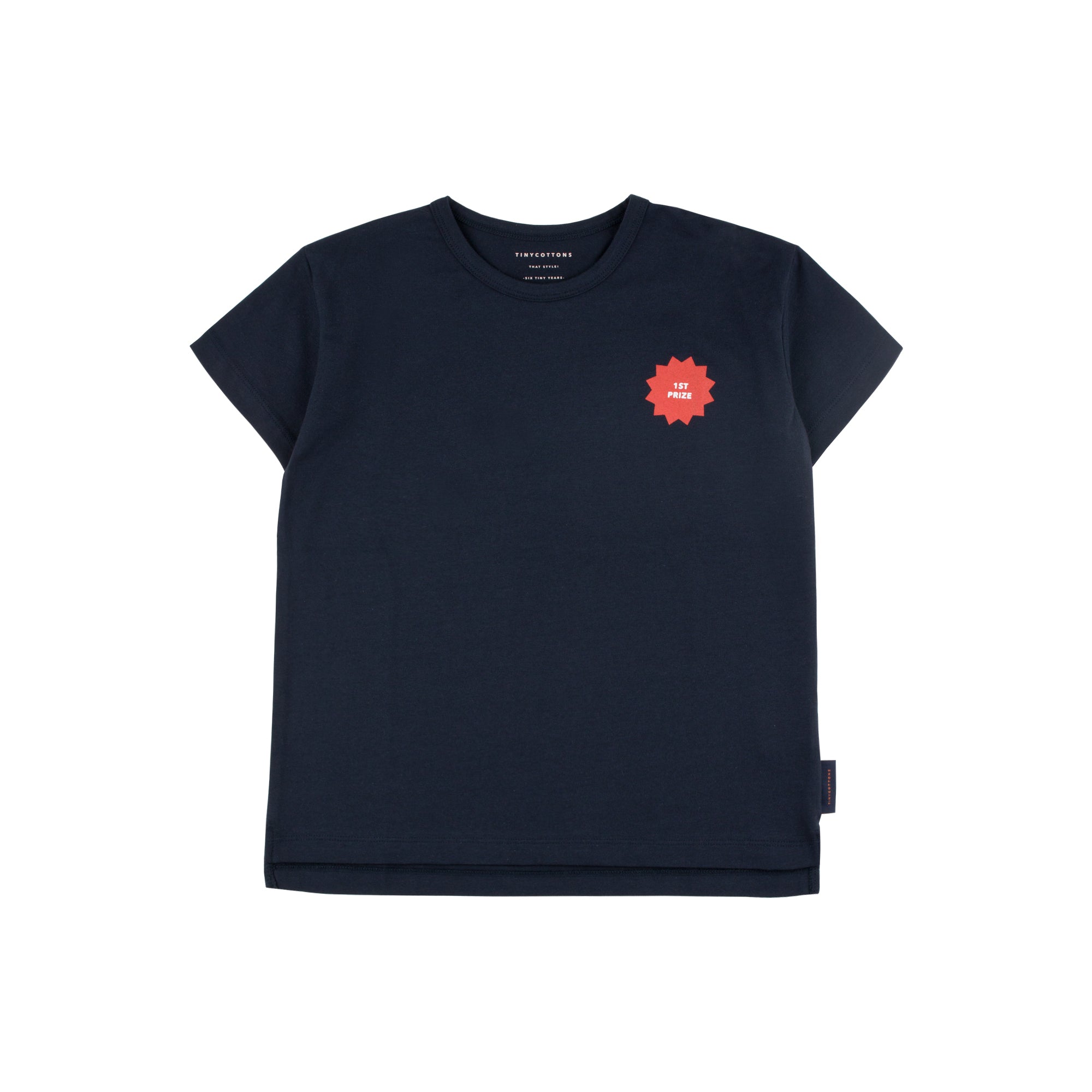 Boys & Girls Black Cotton T-Shirt