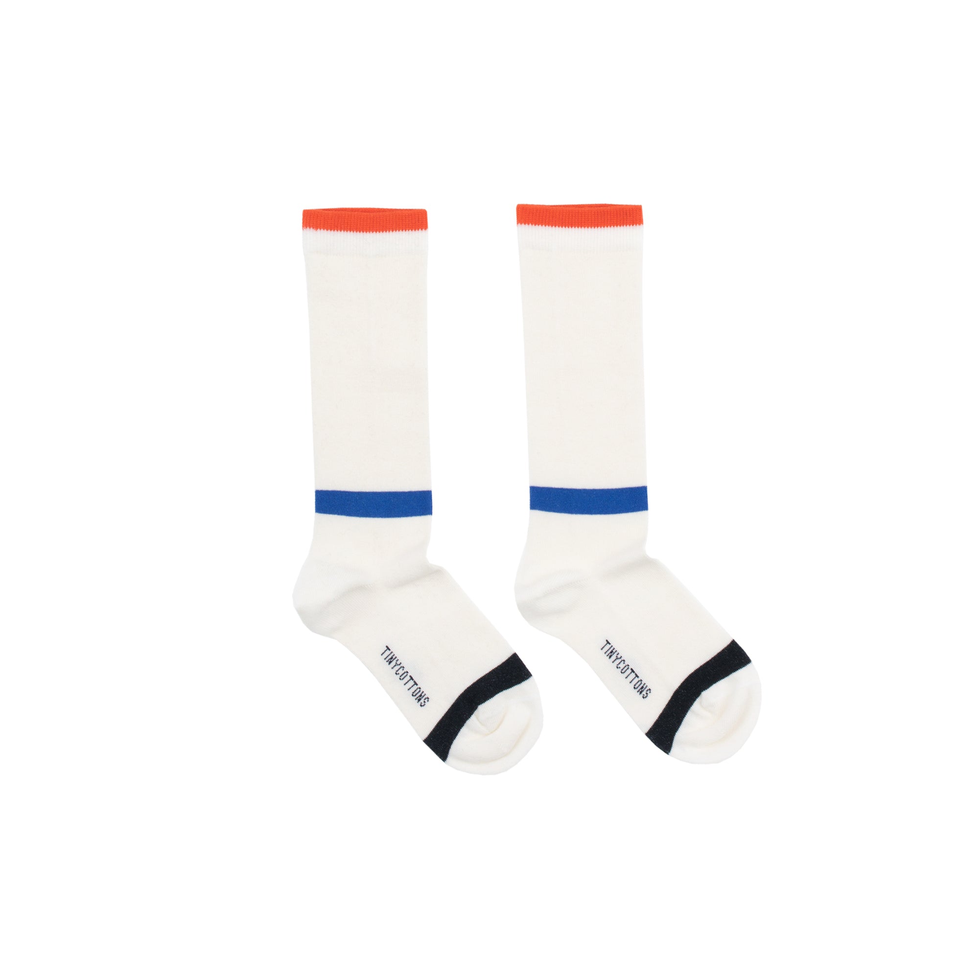 Boys & Girls White Cotton High Socks