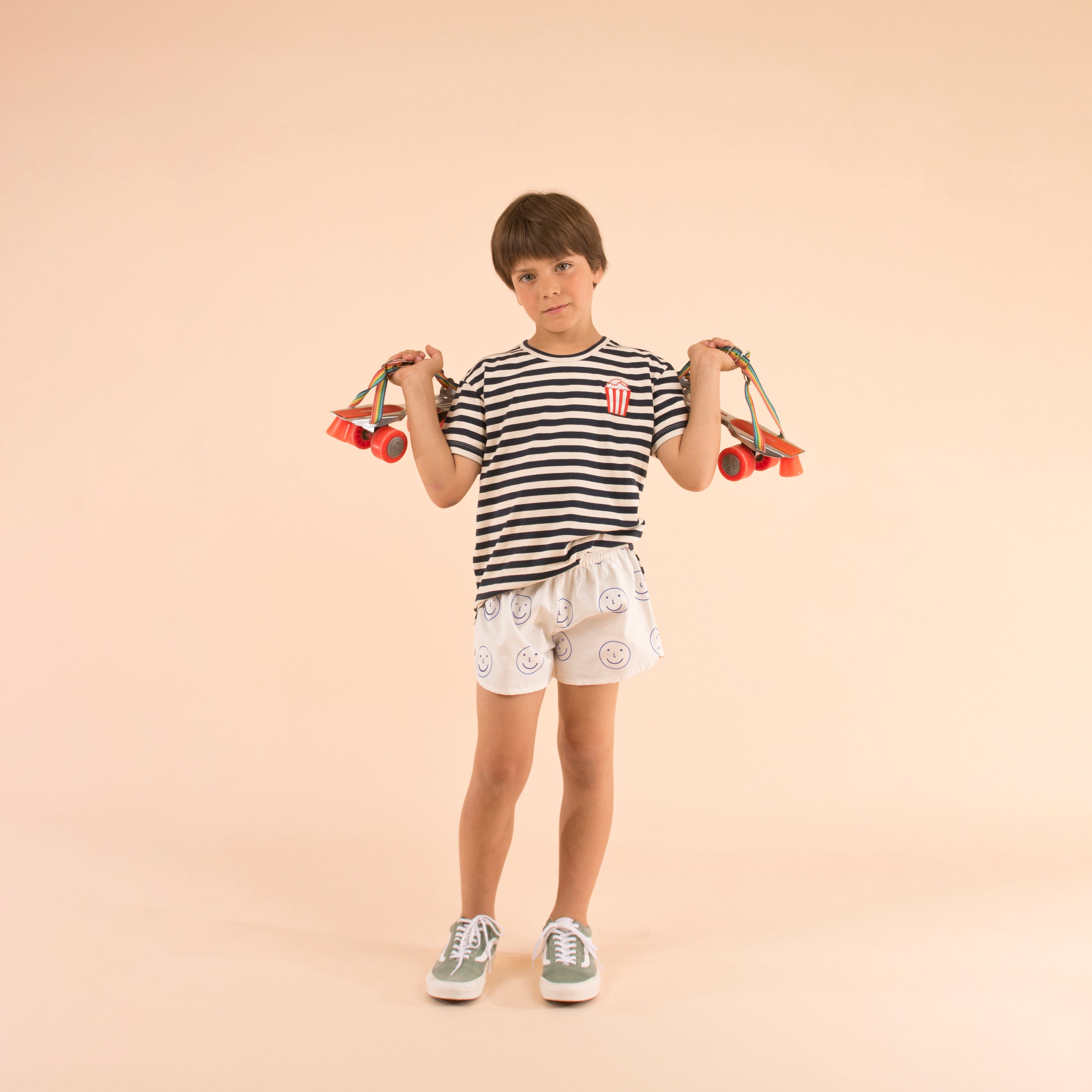 Boys & Girls Blue Stripes Pima Cotton T-shirt