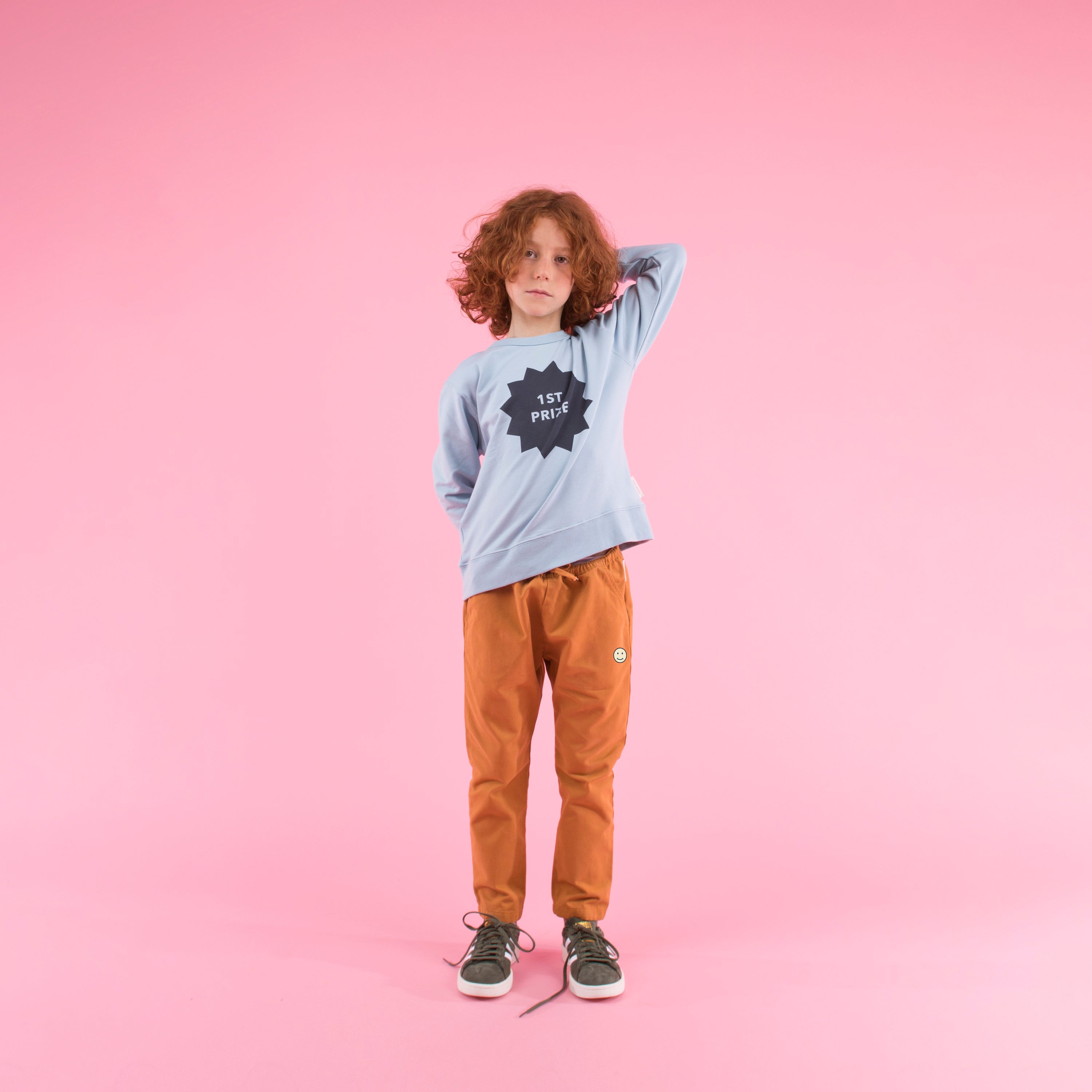 Boys Brown Cotton Trousers