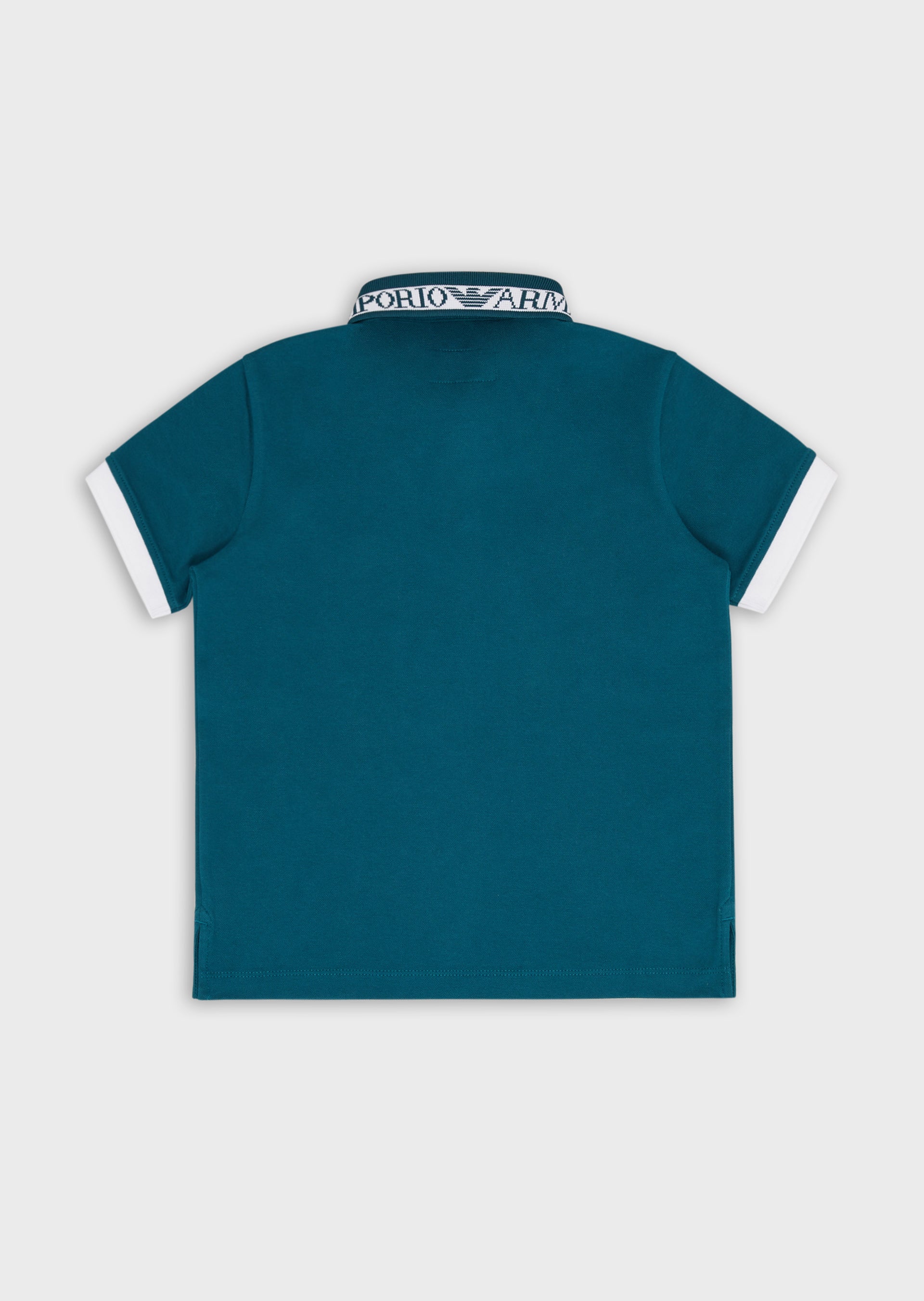 Boys Green Cotton Polo Shirt