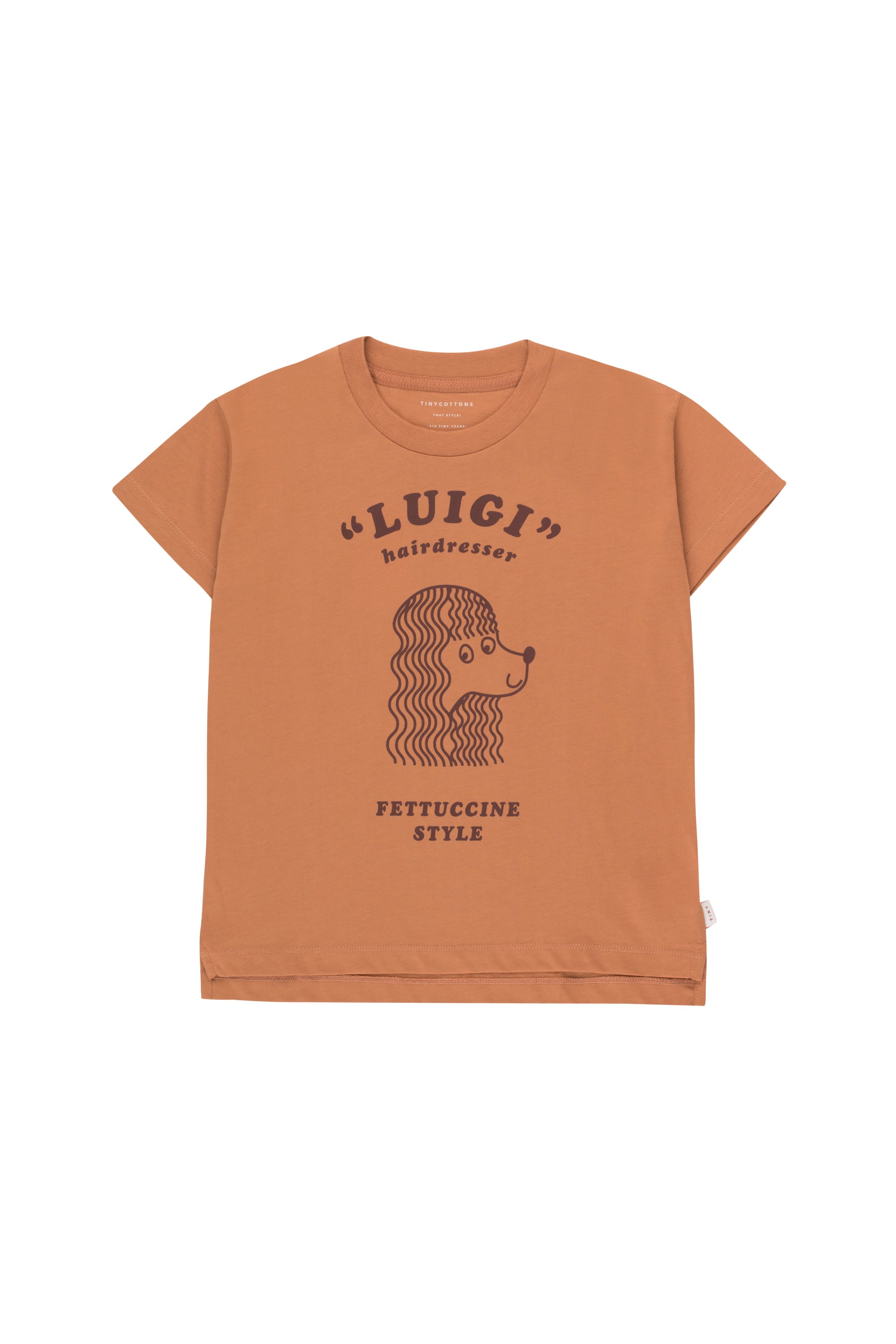 Boys & Girls Brown Cotton T-shirt