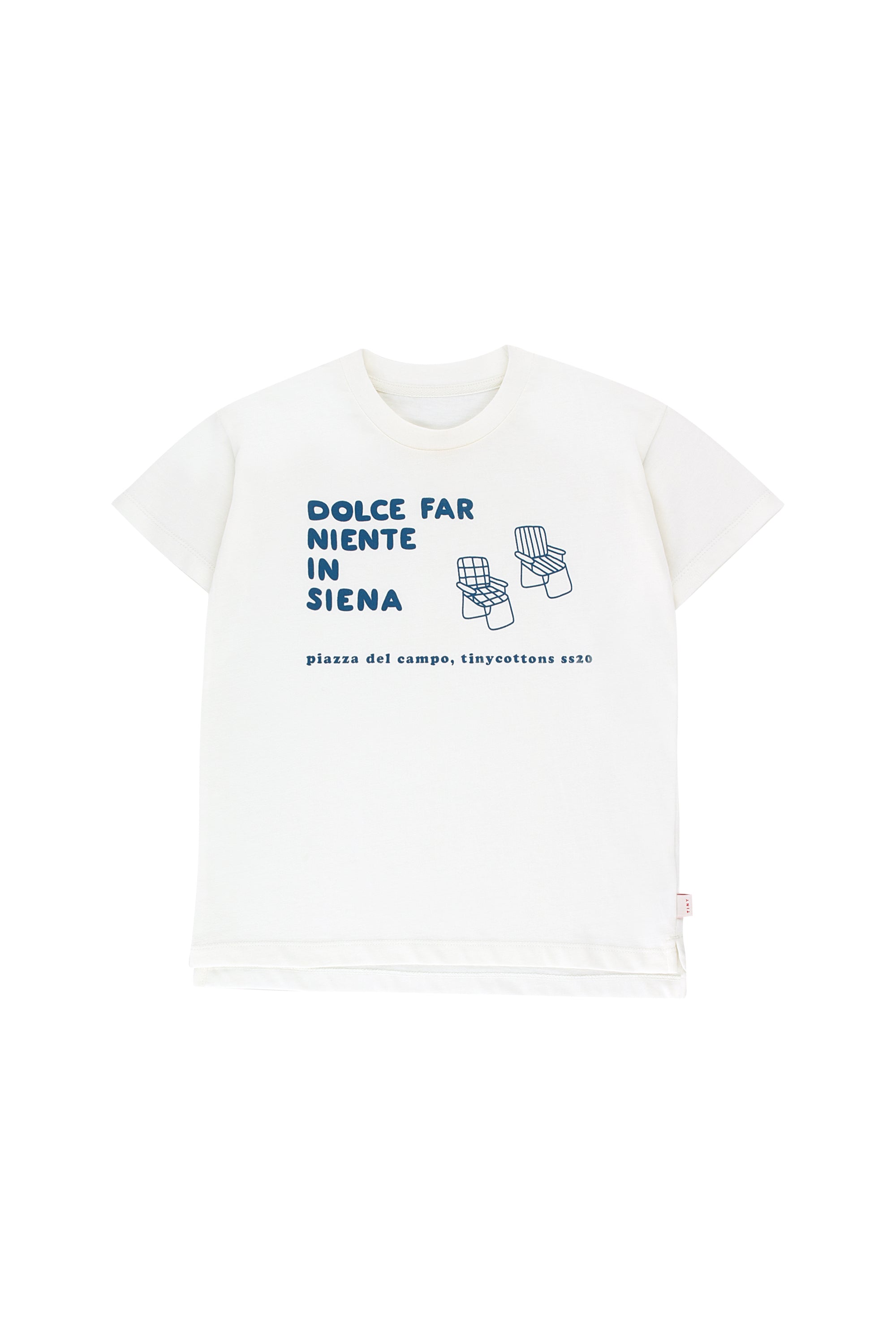 Boys & Girls White Cotton T-shirt