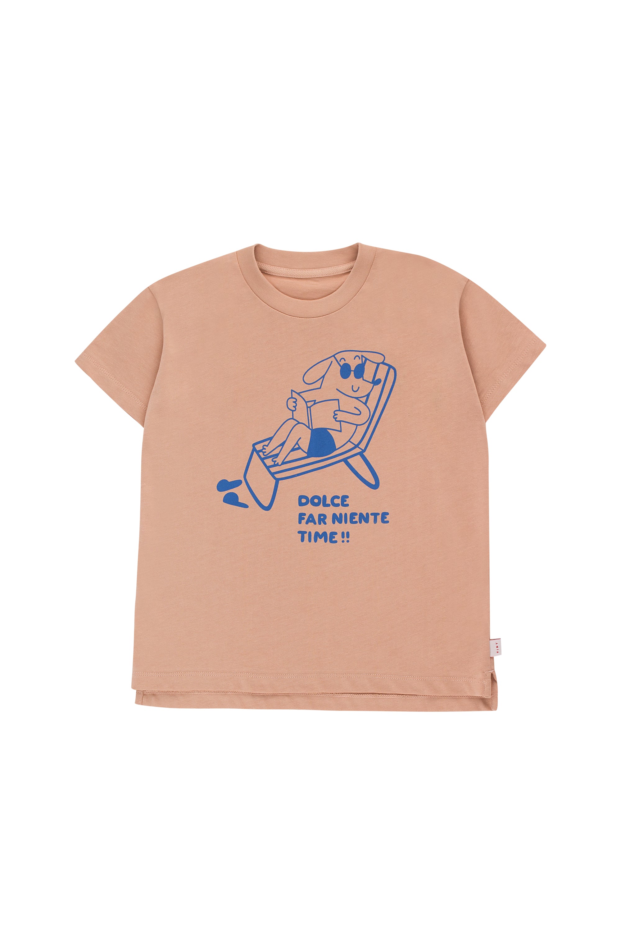 Boys & Girls Light Nude Cotton T-shirt