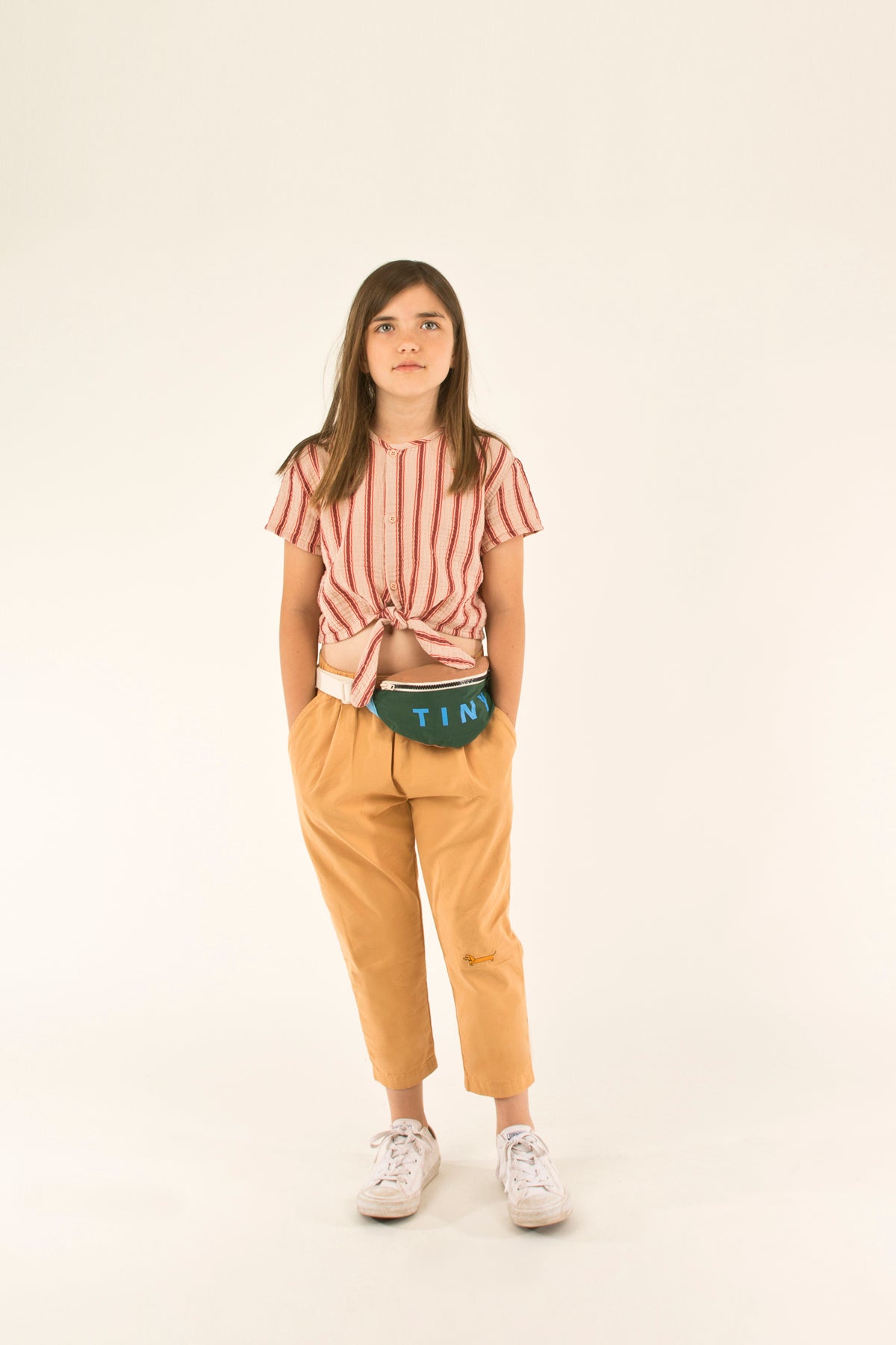 Boys & Girls Toffee Cotton Trousers