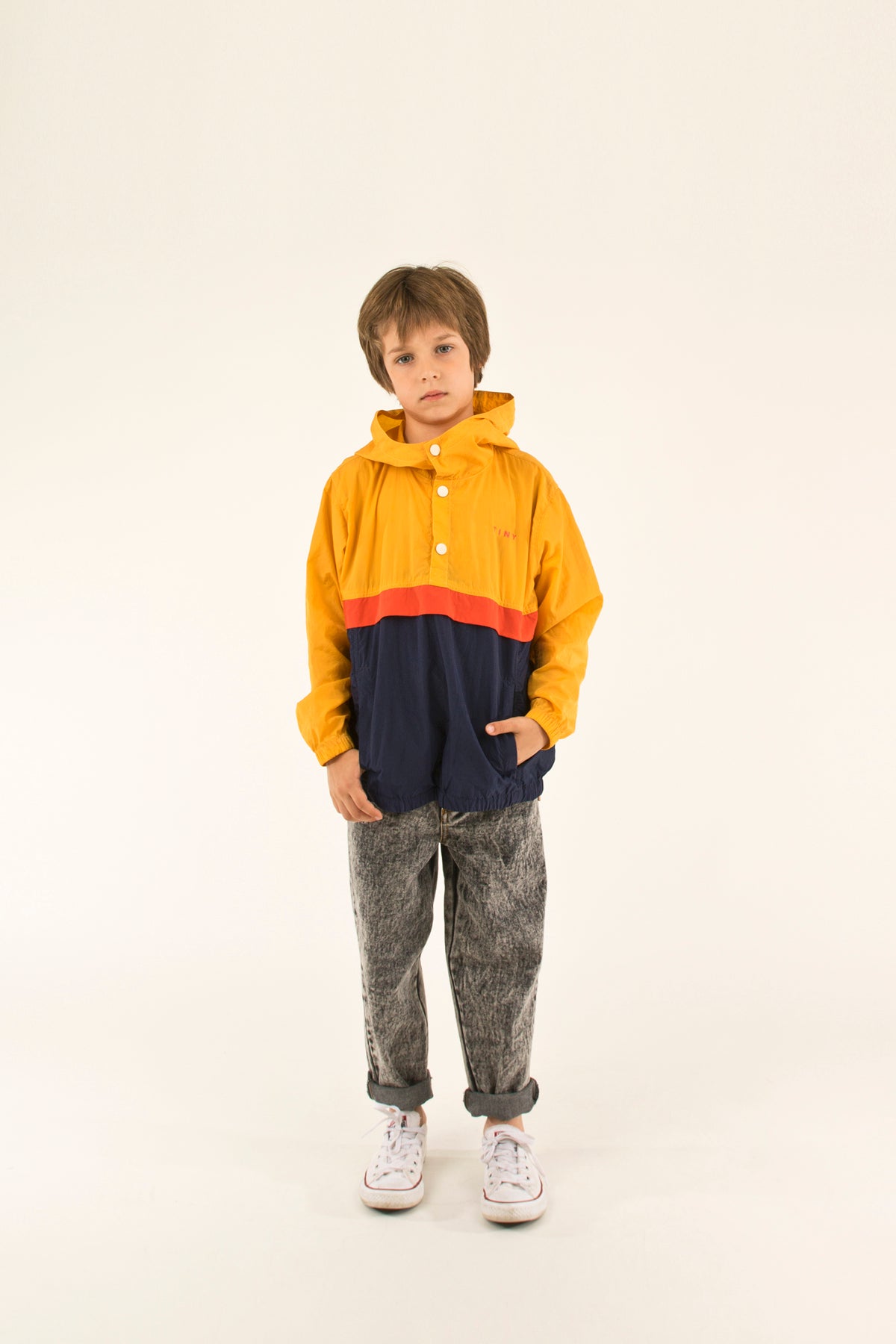 Boys Yellow & Light Navy Jacket
