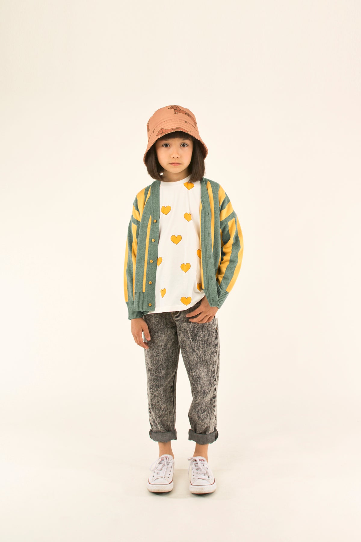 Baby Boys & Girls Brown Pattern Hat