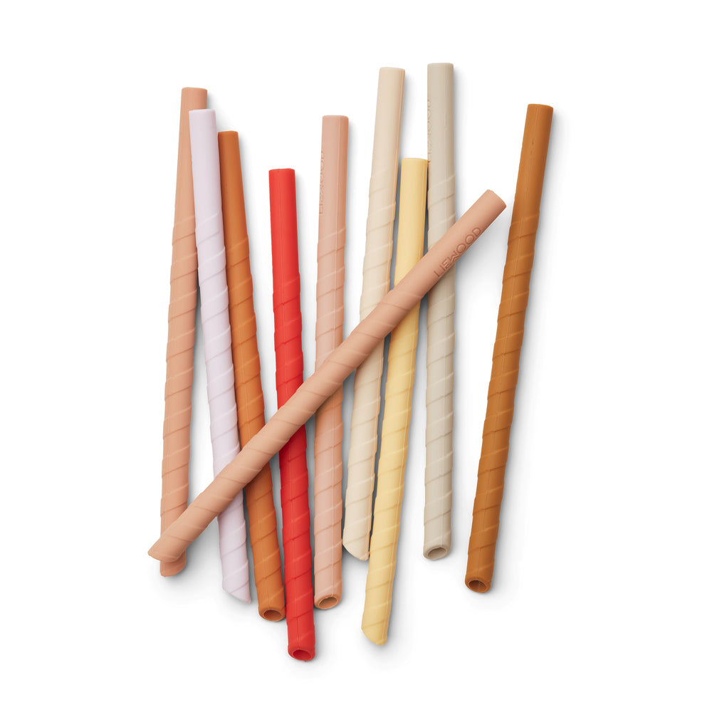 Multicolor Silicone Straw(10 Pack)