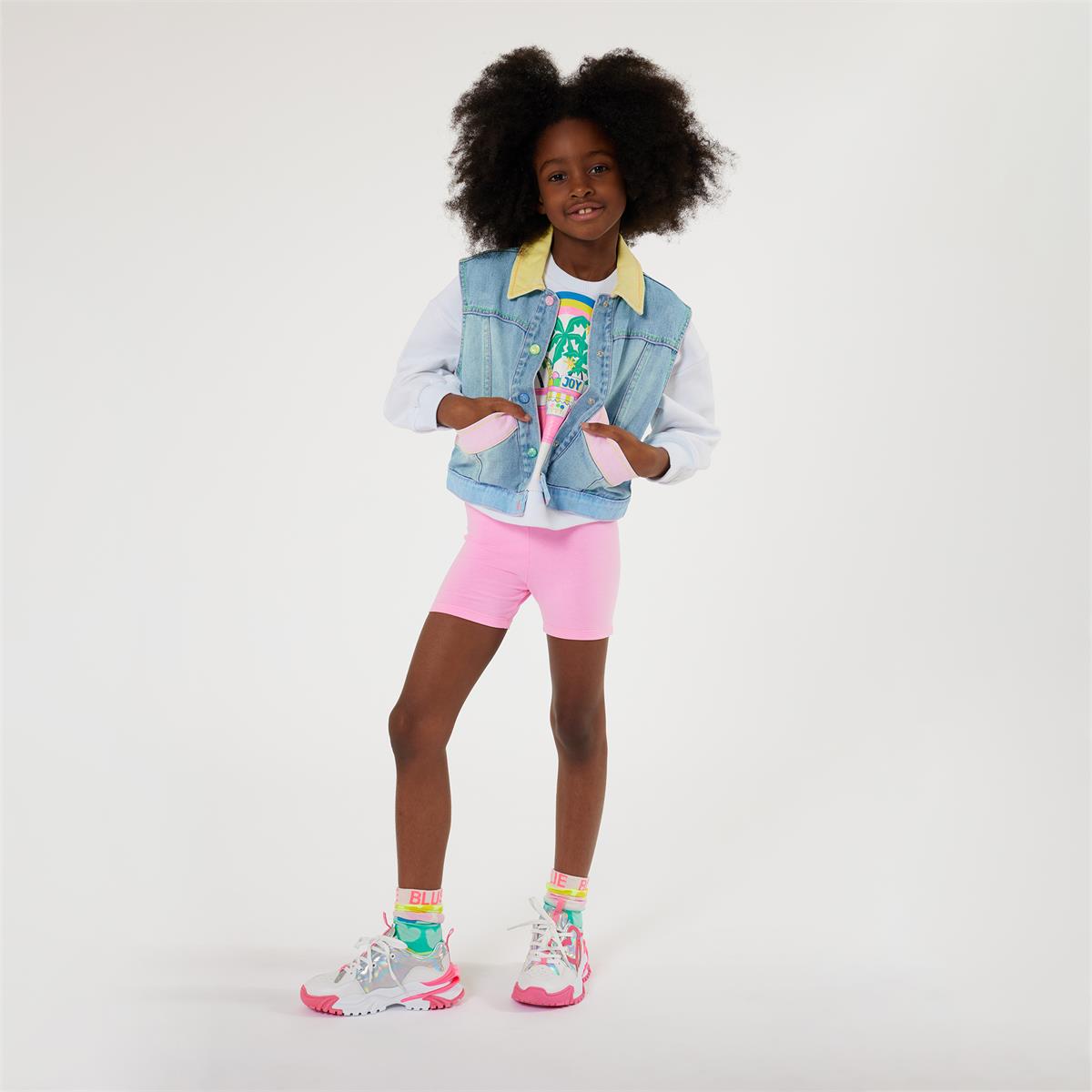 Girls Blue Denim Gilet