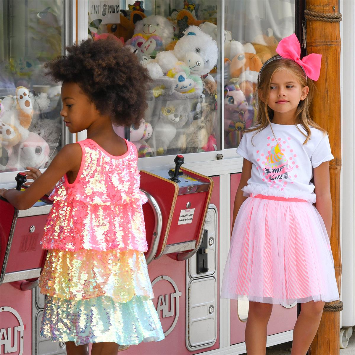 Girls Pink Sequin Dress