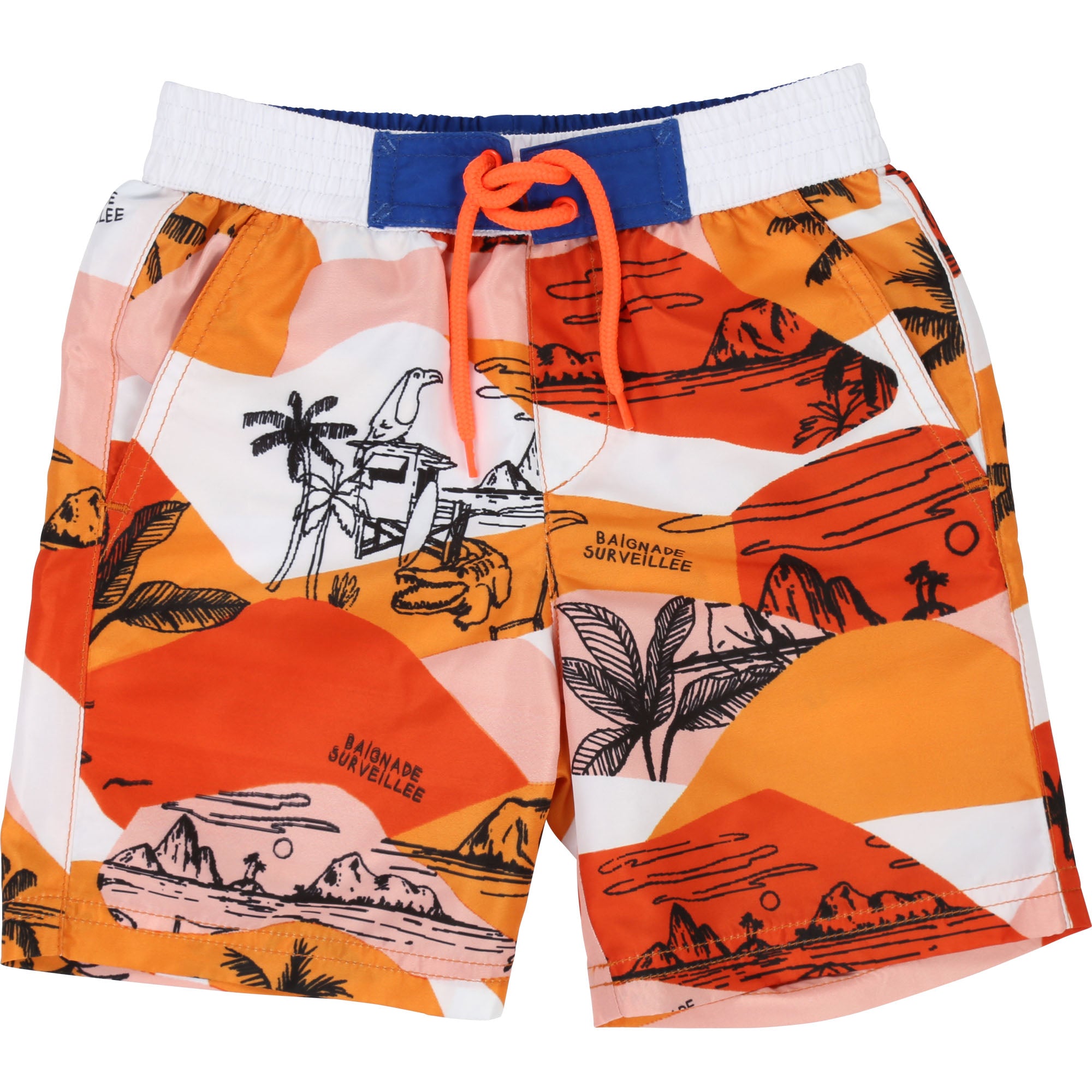 Boys Orange Beach Shorts