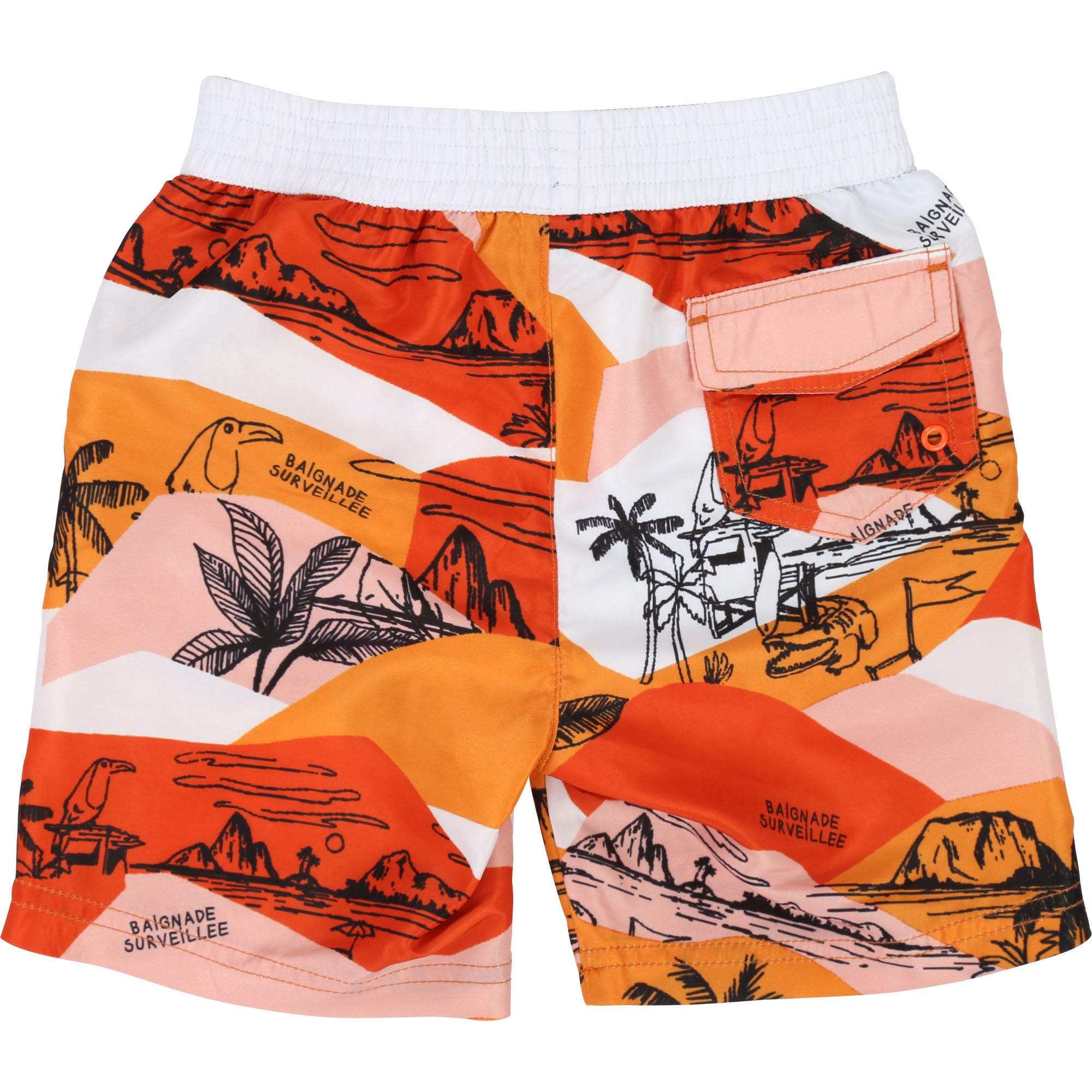 Boys Orange Beach Shorts