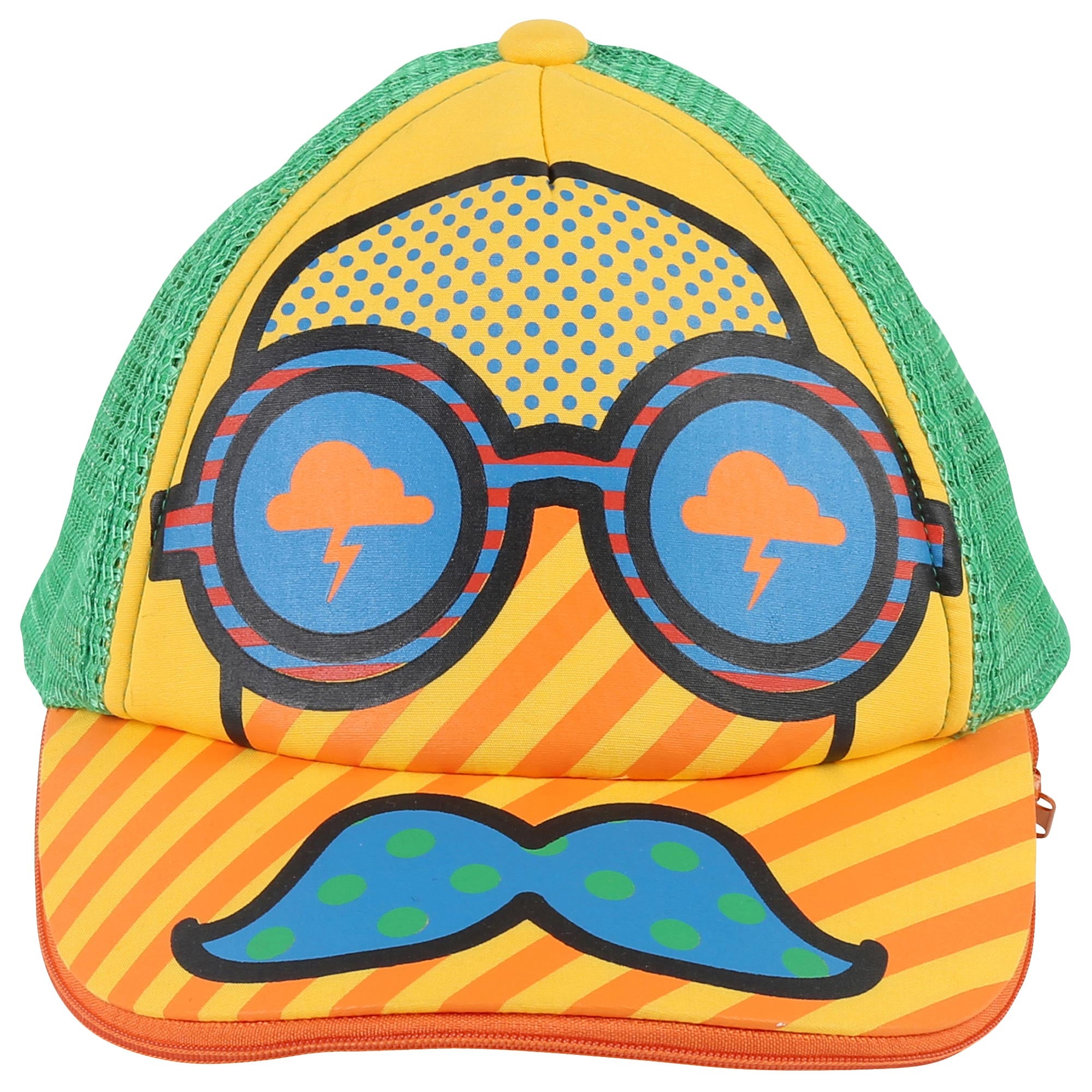 Boys Green & Yellow Duck Cap