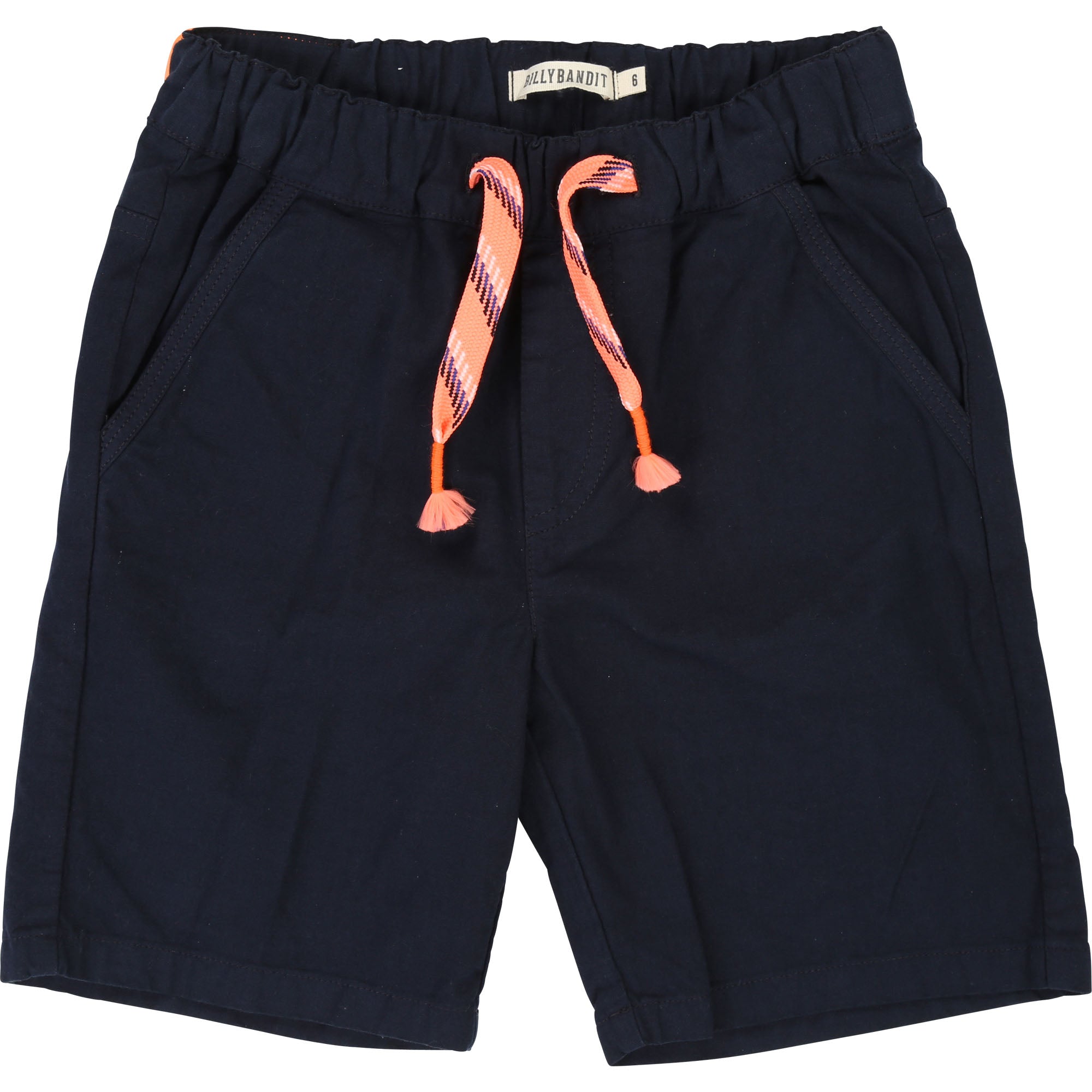 Boys Navy Cotton Shorts