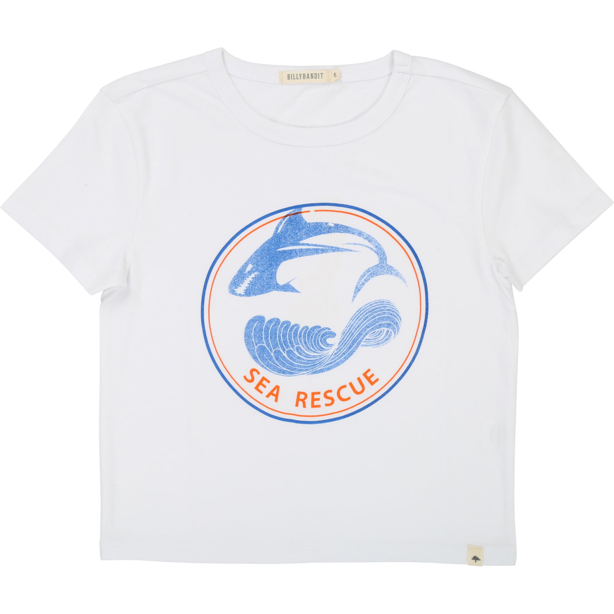 Boys White Cotton T-shirt