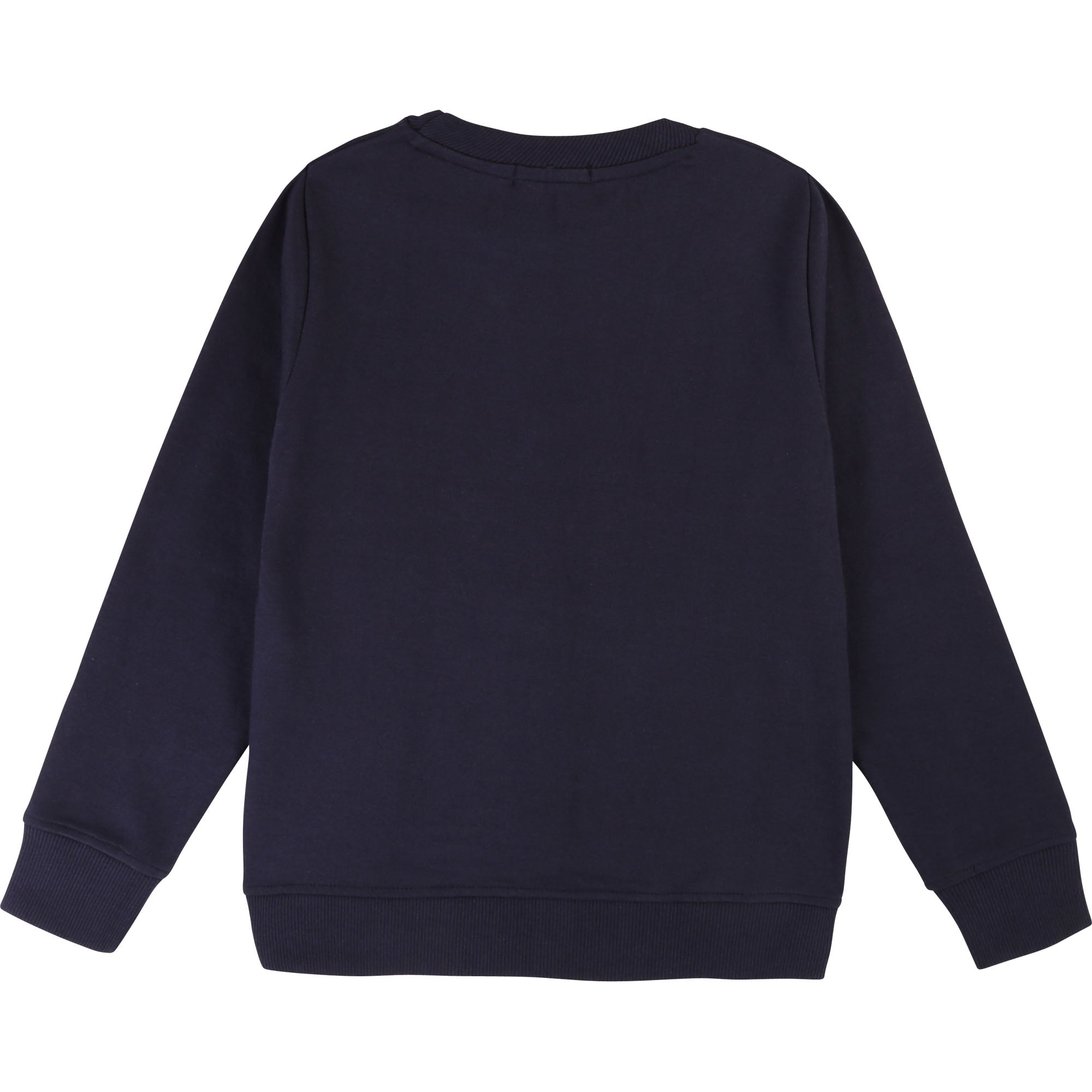 Boys Navy Logo Cotton Sweater