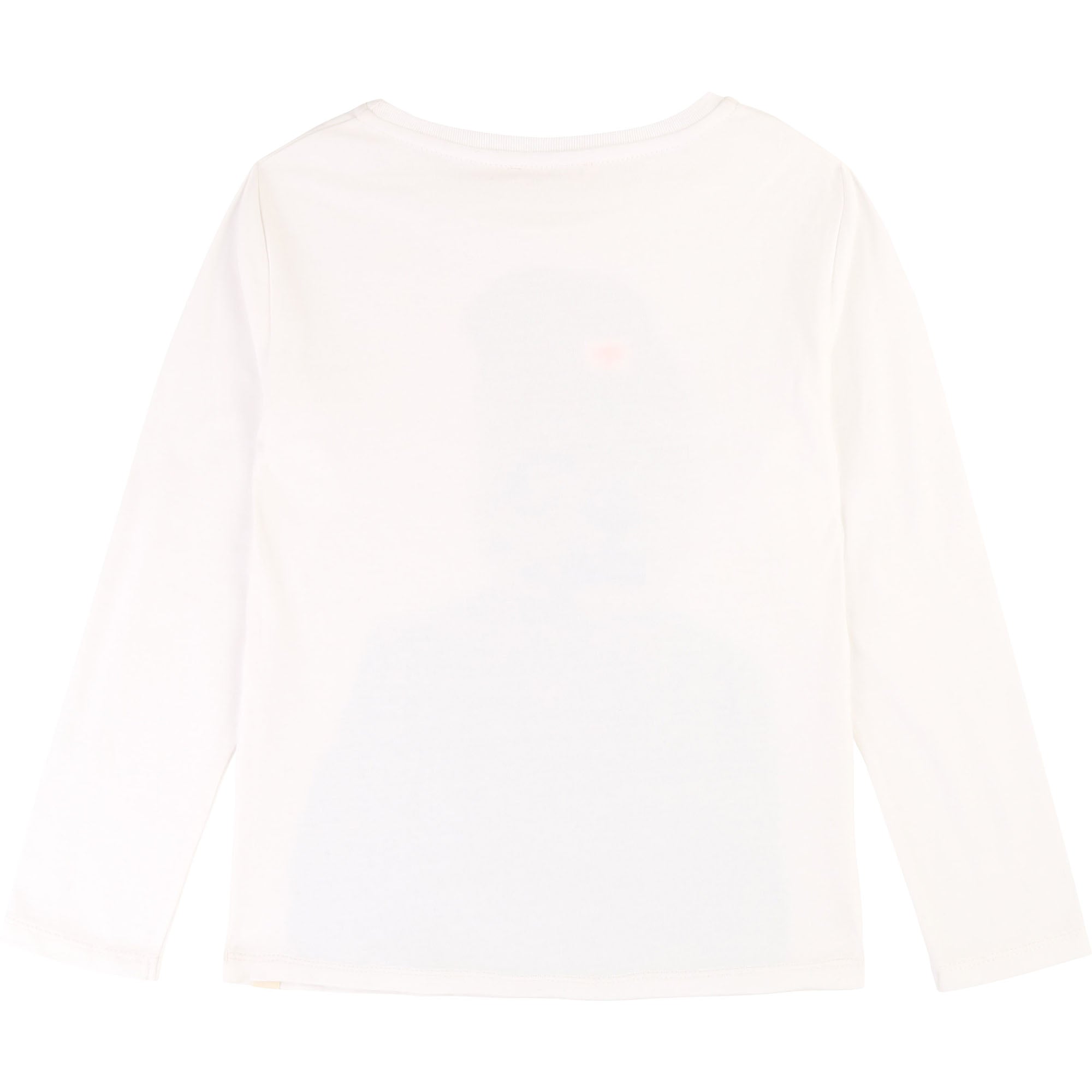 Boys White Printed Cotton Sweater