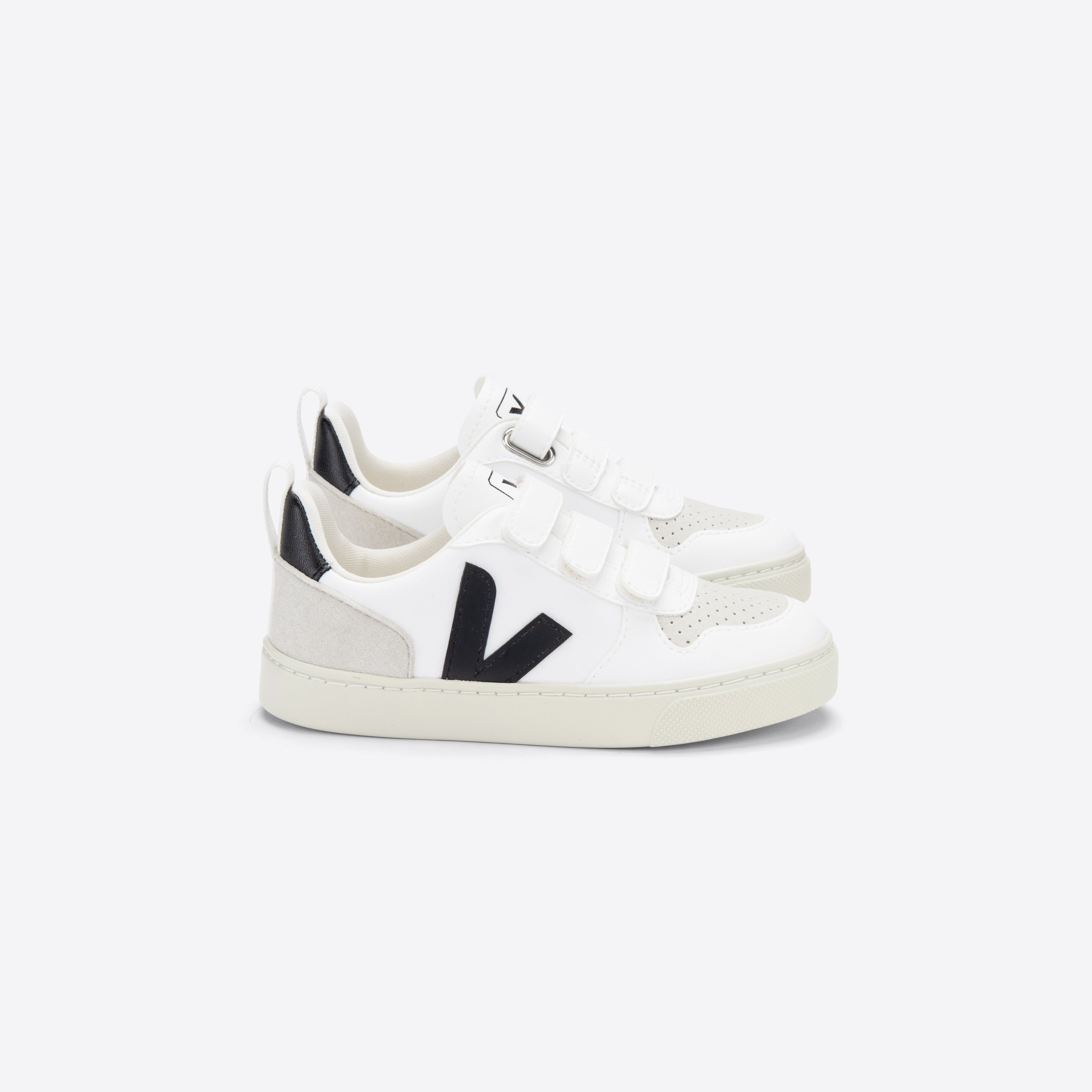 Boys & Girls Black "V-10" Shoes