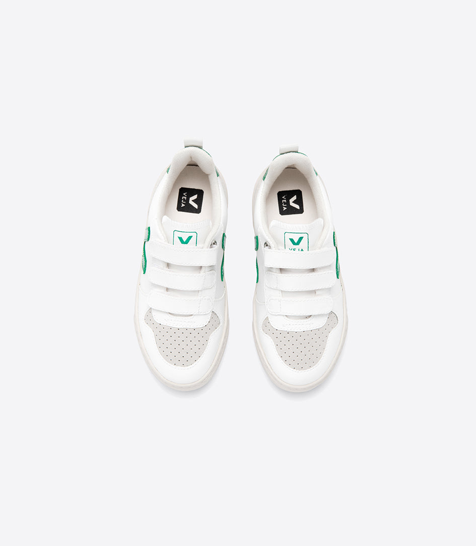 Boys & Girls White "V-10" Velcro Shoes