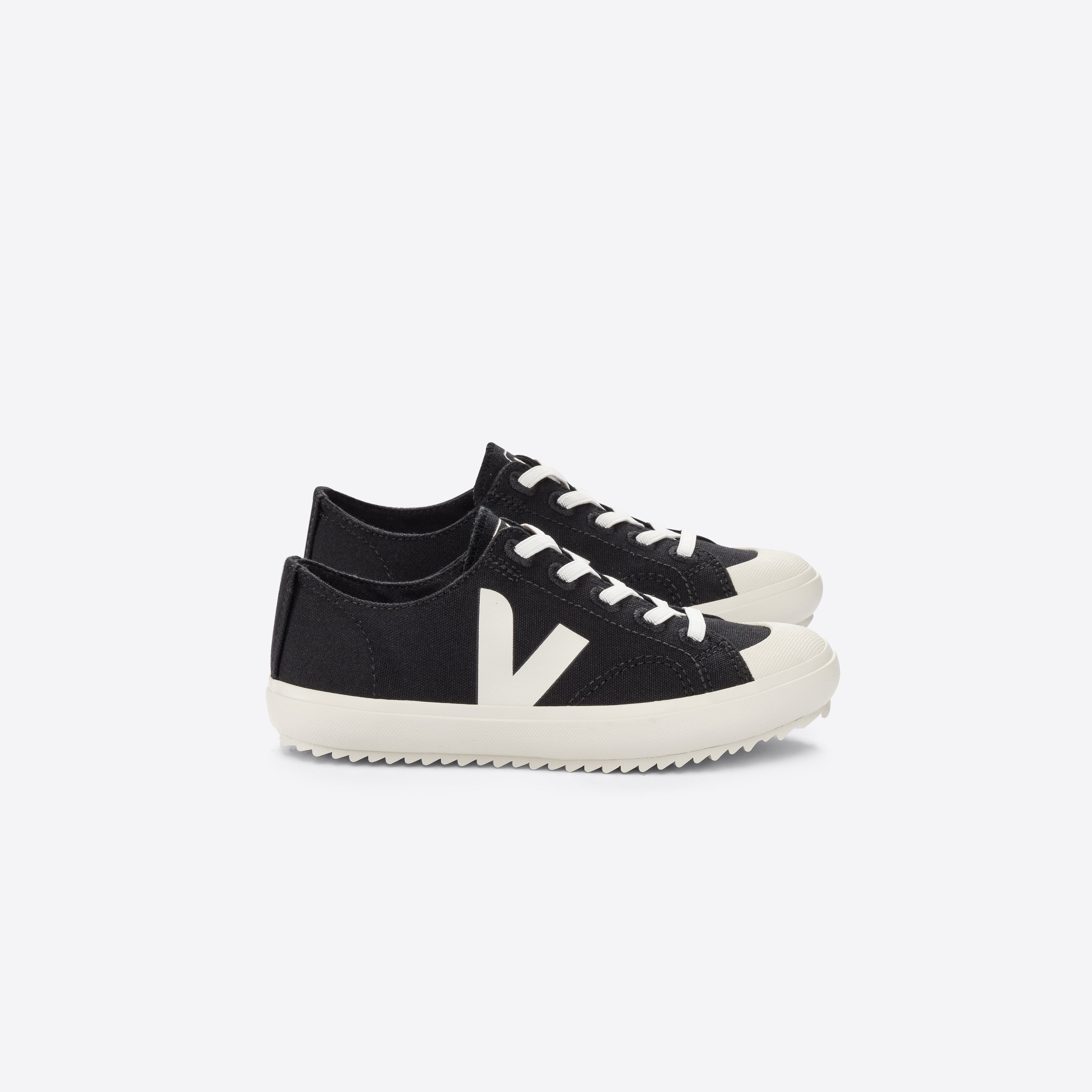 Boys & Girls Black "FLIP" Canvas Shoes