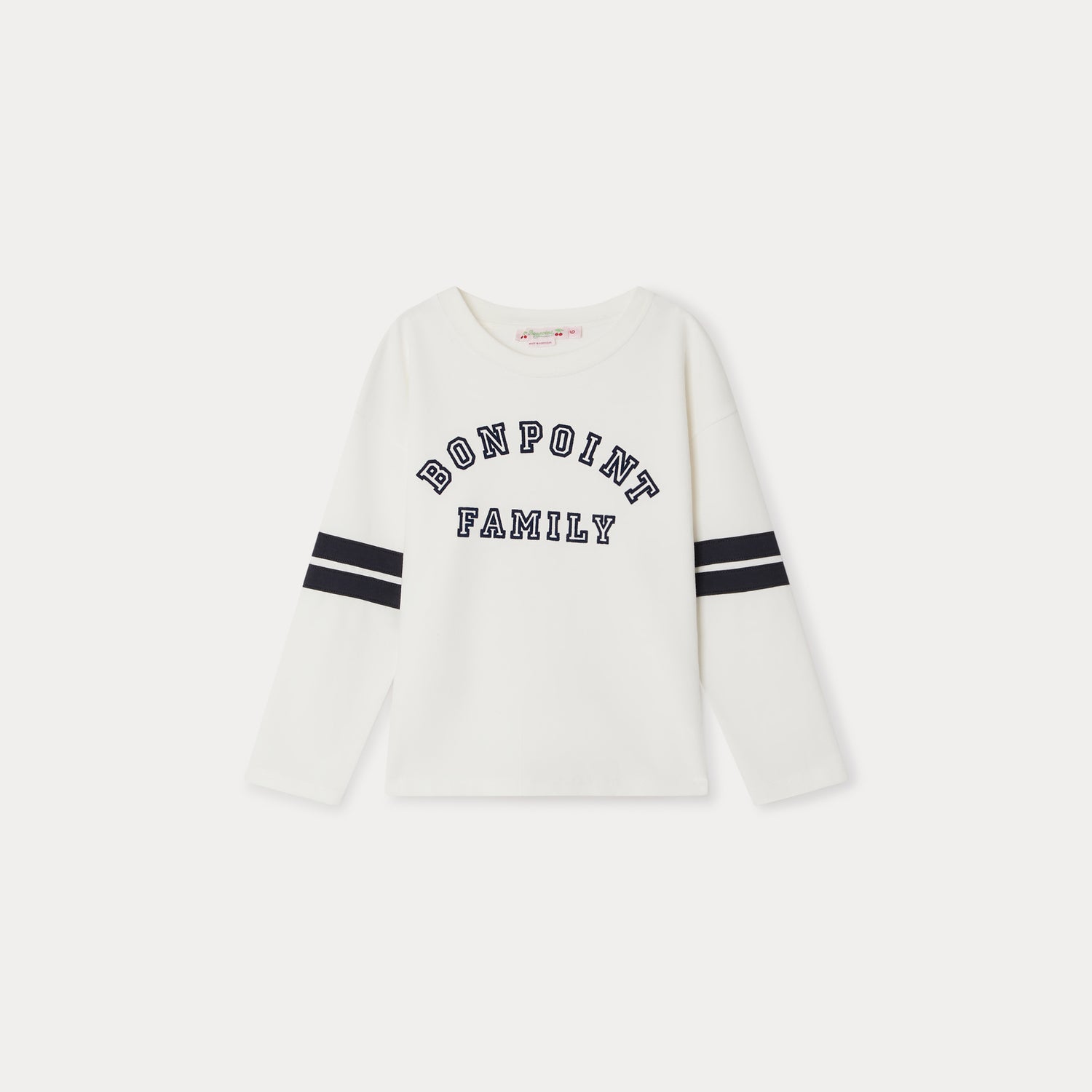 Boys White Logo Cotton T-Shirt