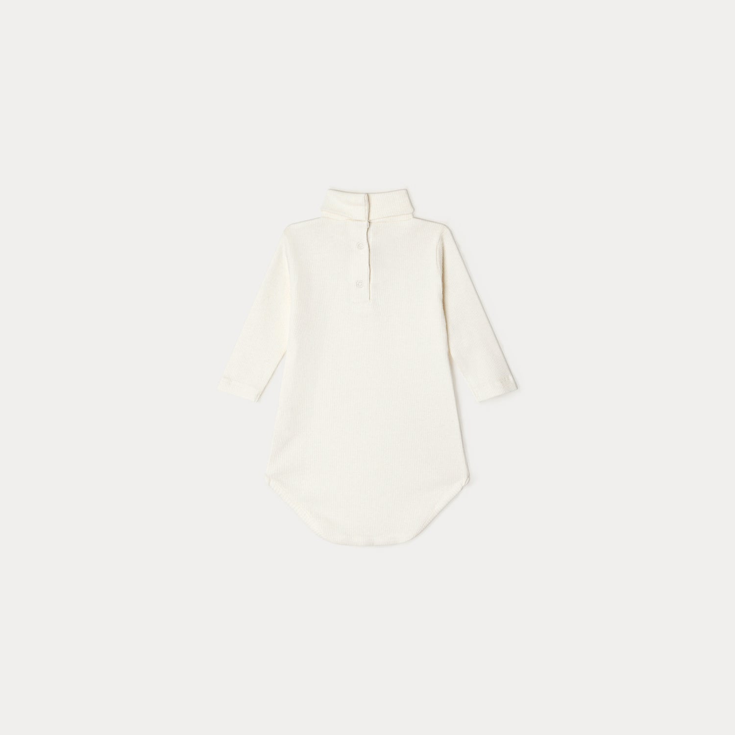 Baby Boys & Girls White Cotton Babysuit