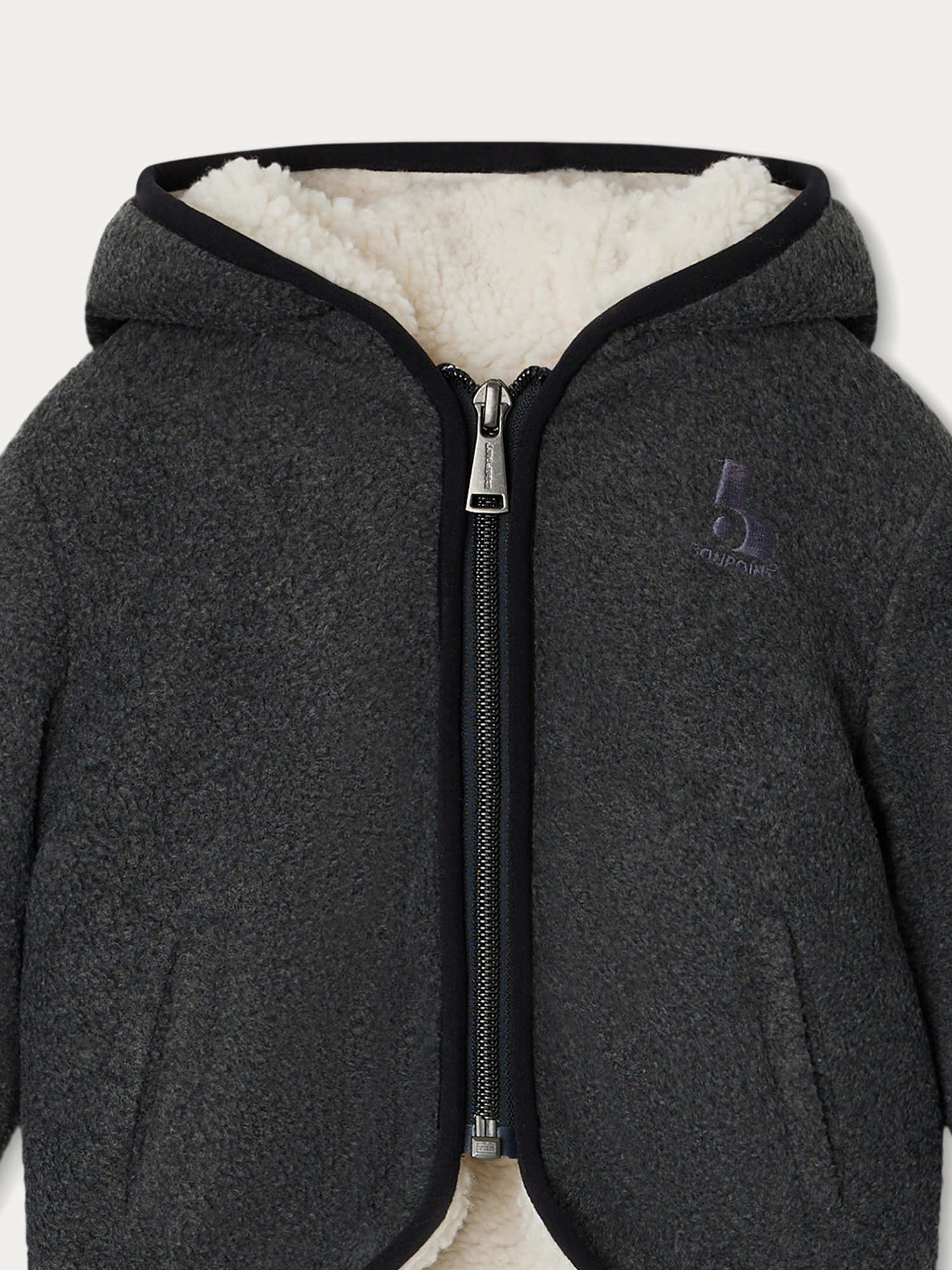 Baby Boys Grey Zip-Up Jacket