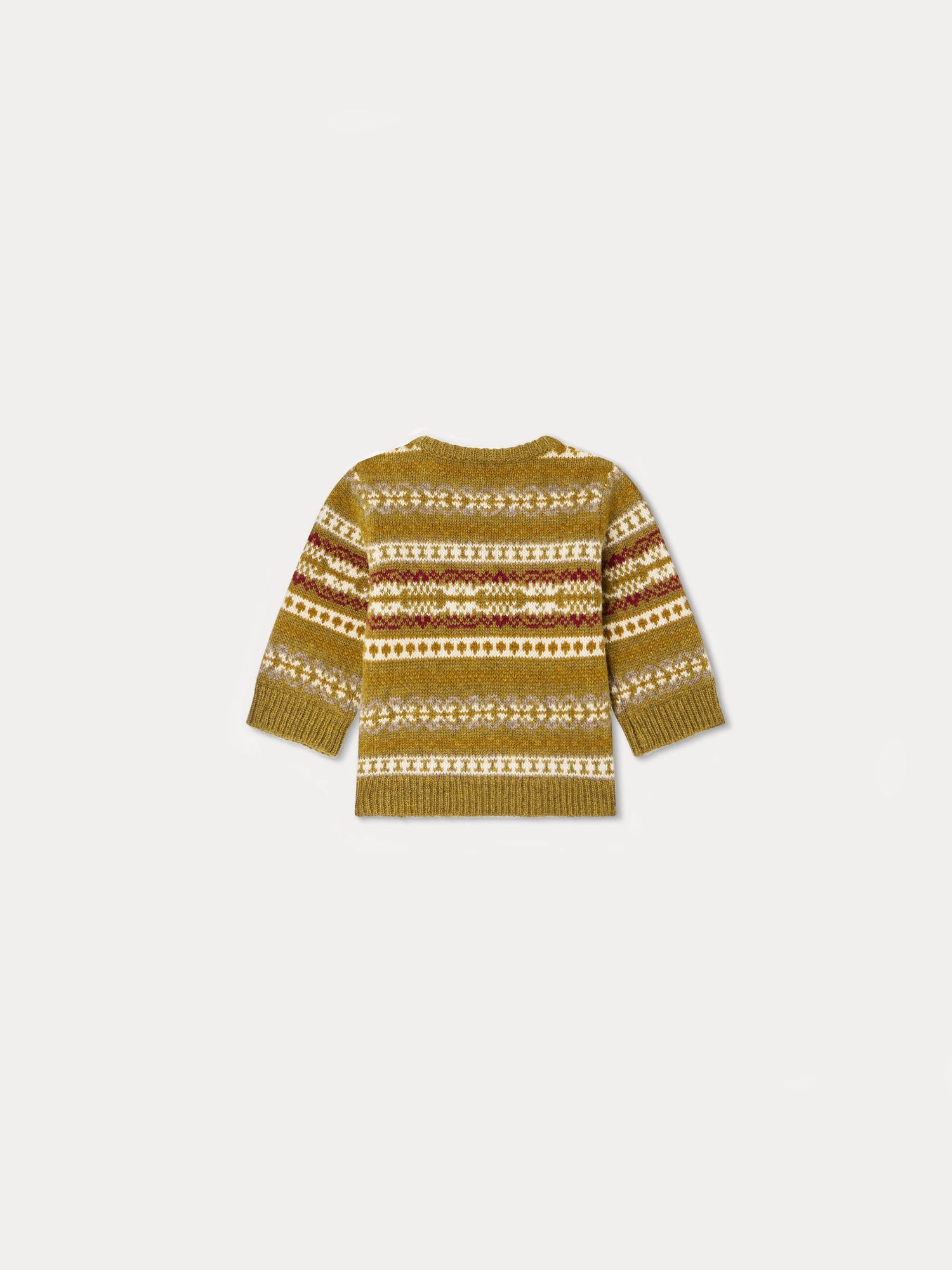 Baby Boys Khaki Wool Sweater