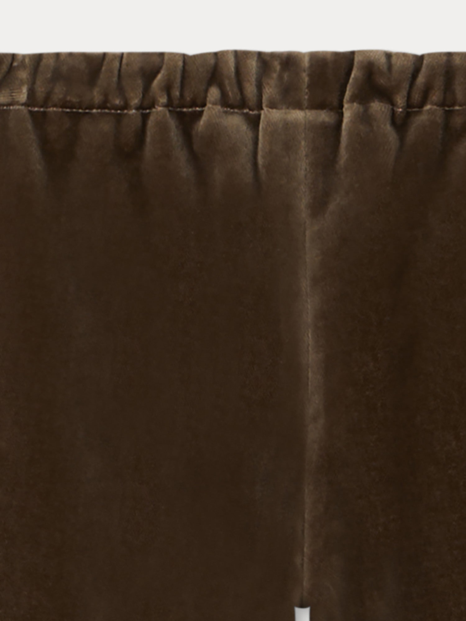 Baby Boys Taupe Velvet Trousers
