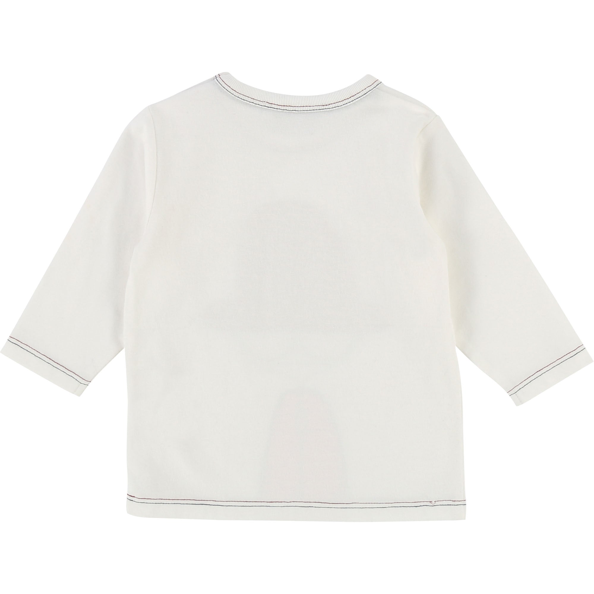 Baby Boys Off White Cotton T-shirt