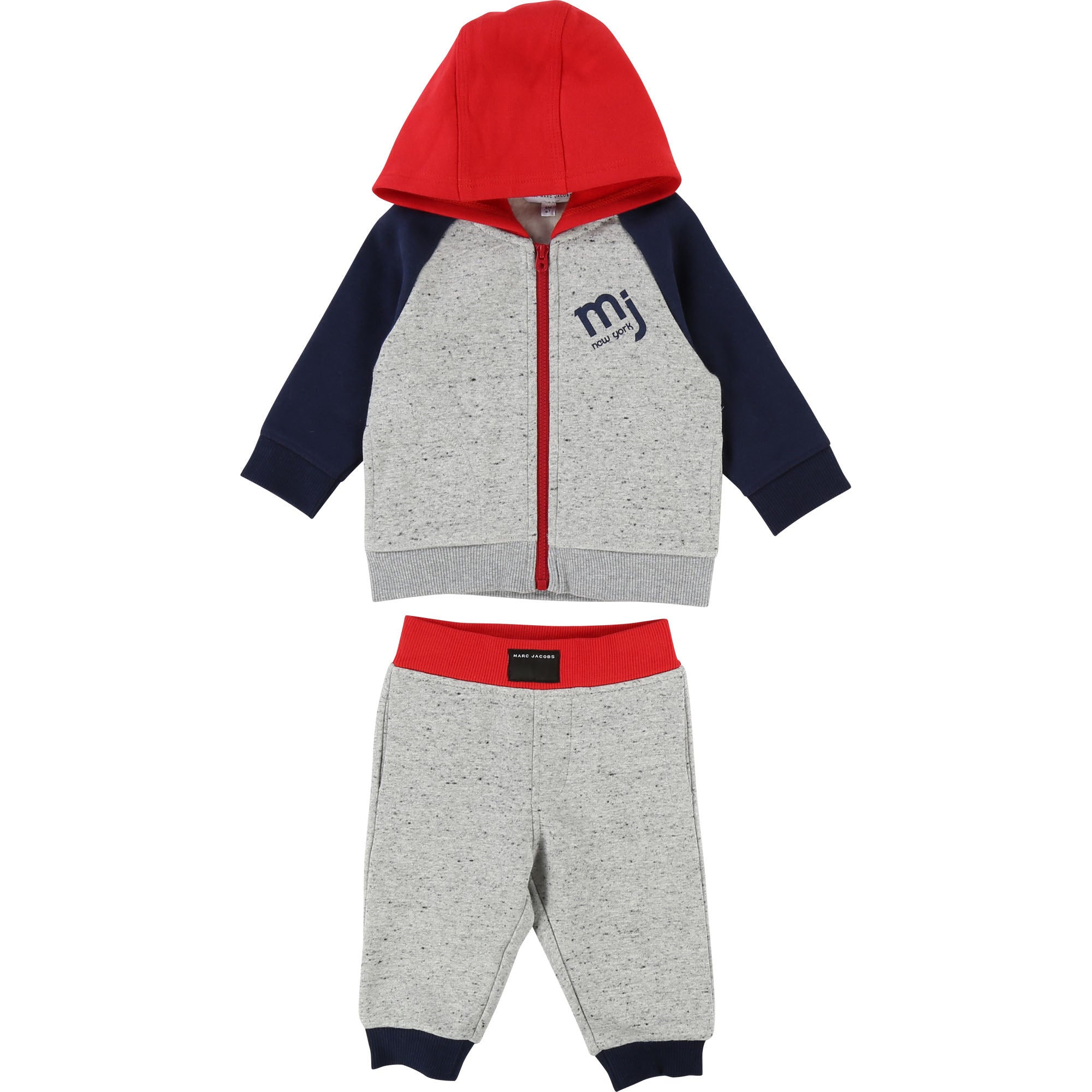 Baby Boys Grey Blue Cotton Ensemble Jogging