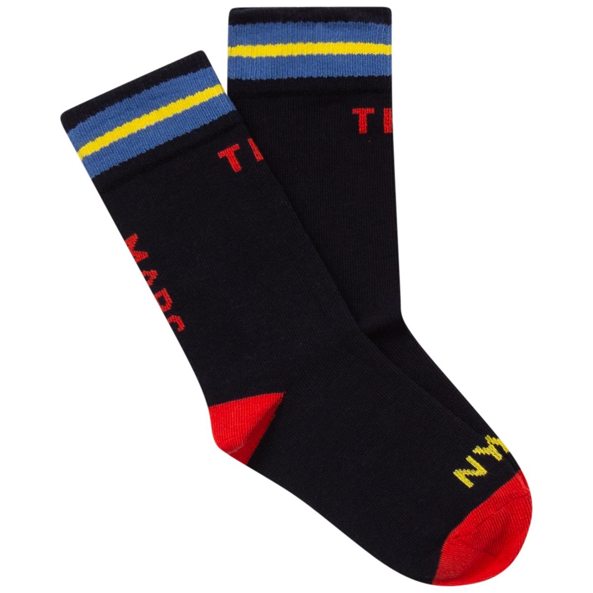 Chaussettes logotées bleu marine pour garçons et filles