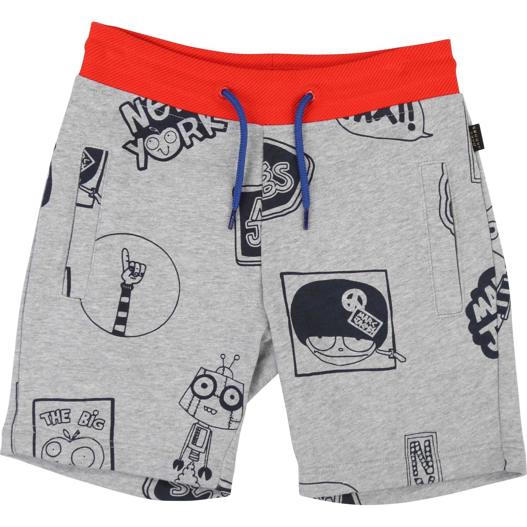 Boys Grey Cotton Shorts