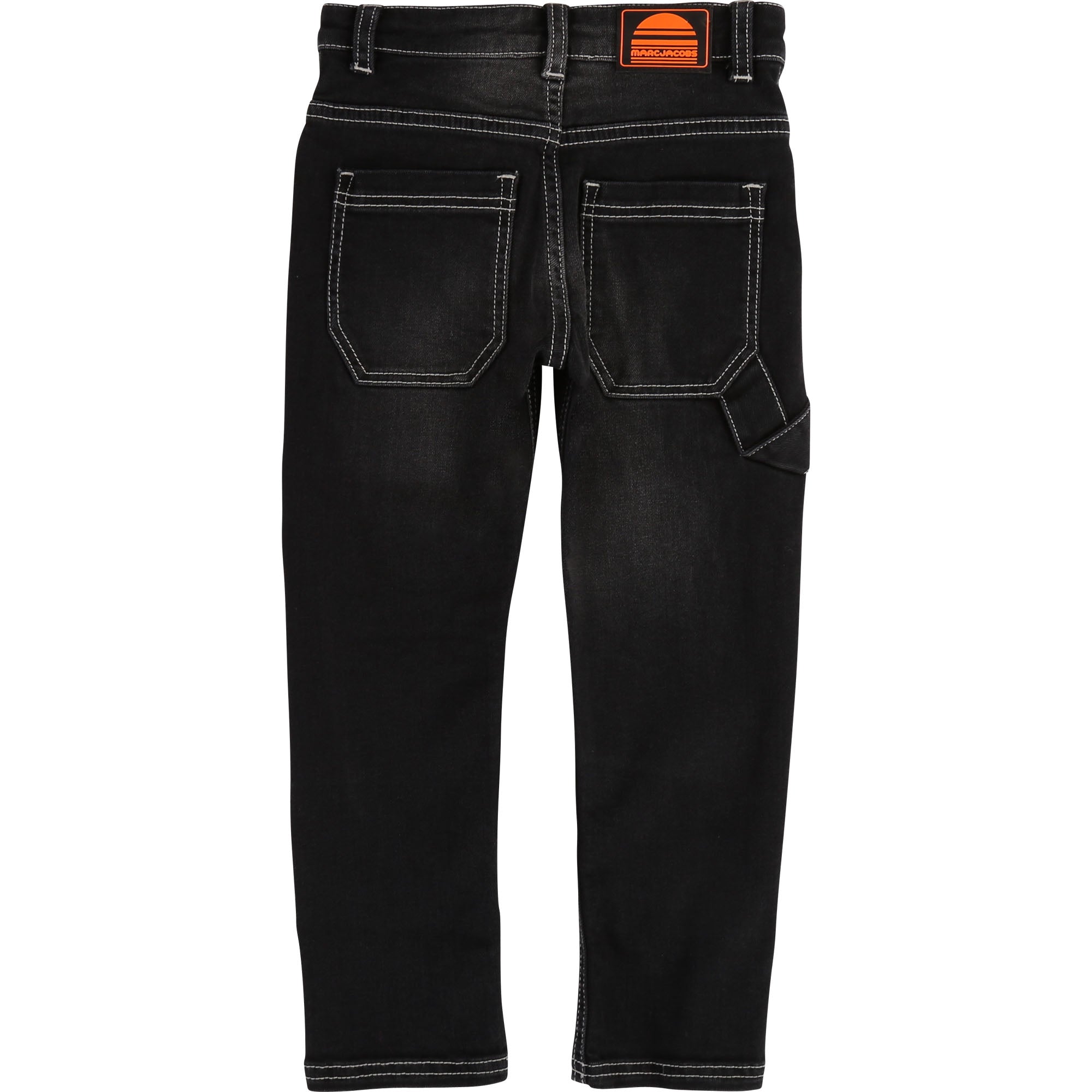 Boys Dark Grey Denim Trousers