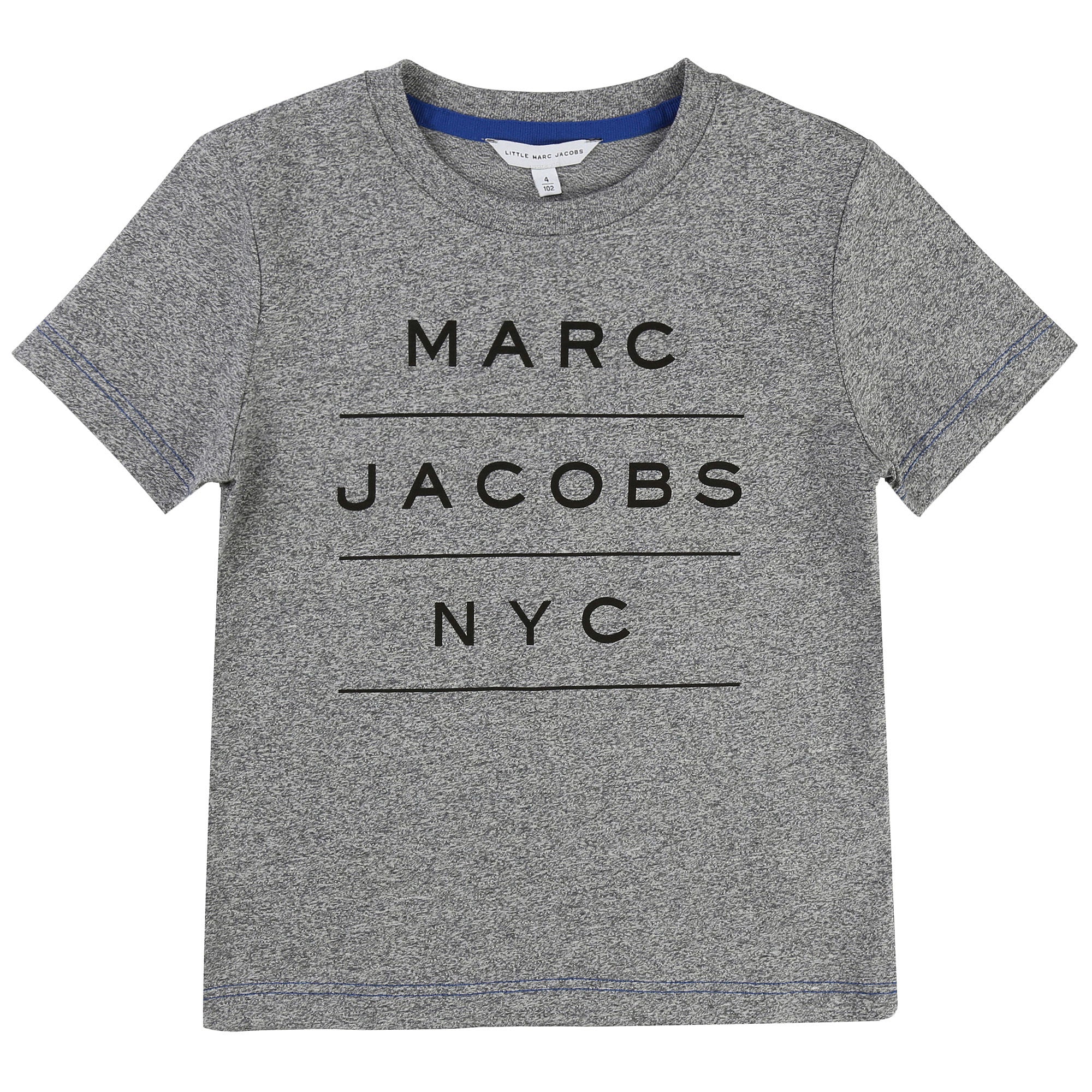 Boys & Girls Grey Marl Cotton Logo T-Shirt - CÉMAROSE | Children's Fashion Store - 1