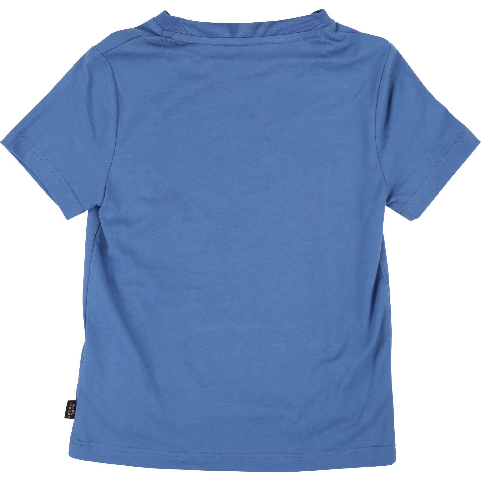 Boys Blue Printed Cotton T-shirt