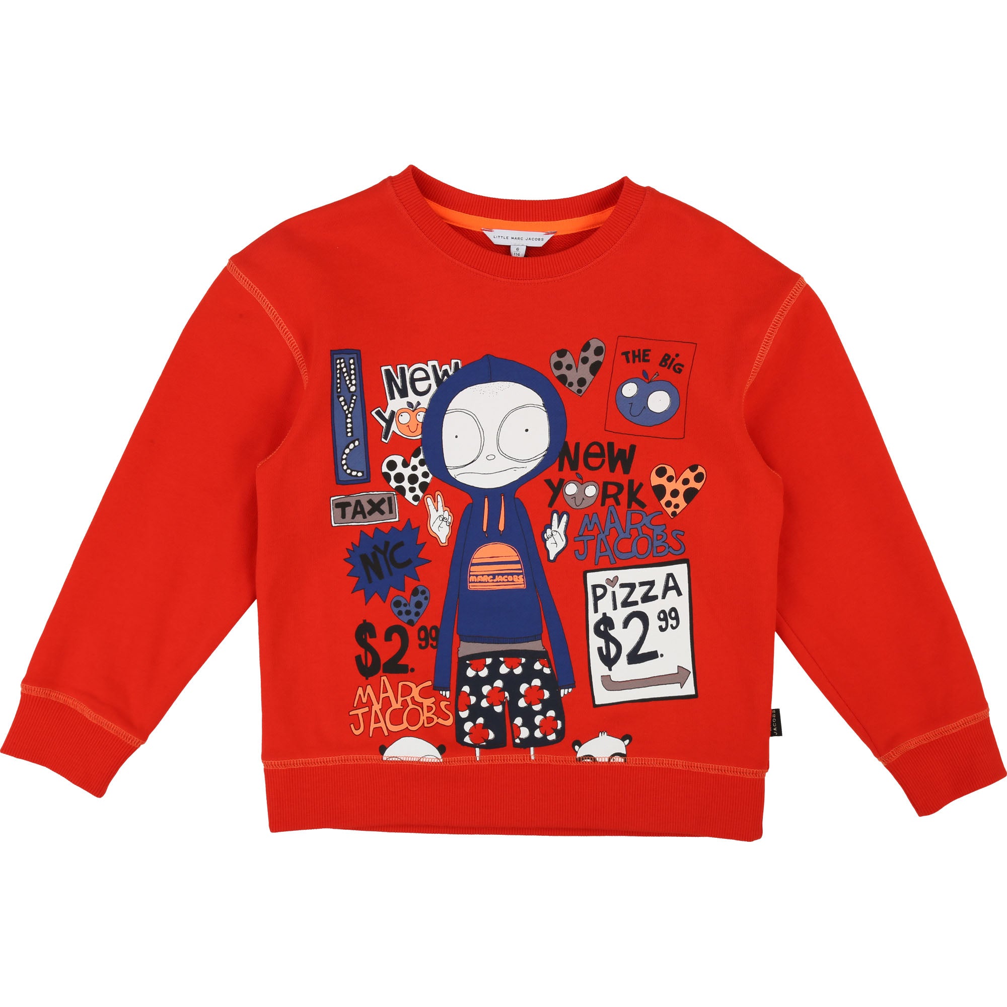Boys Orange Red Cotton Sweater